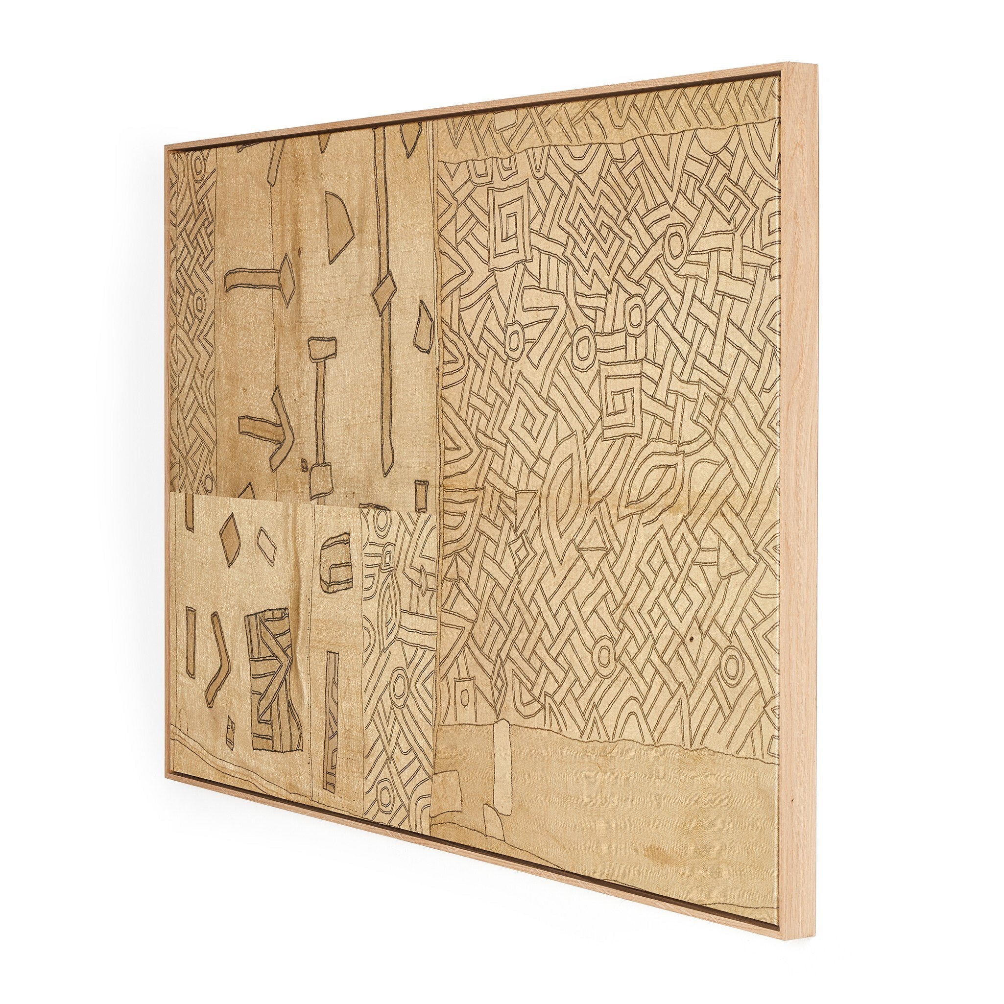 Kuba VI by FH Art Studio - Vertical Grain White Oak Floater - Image 2