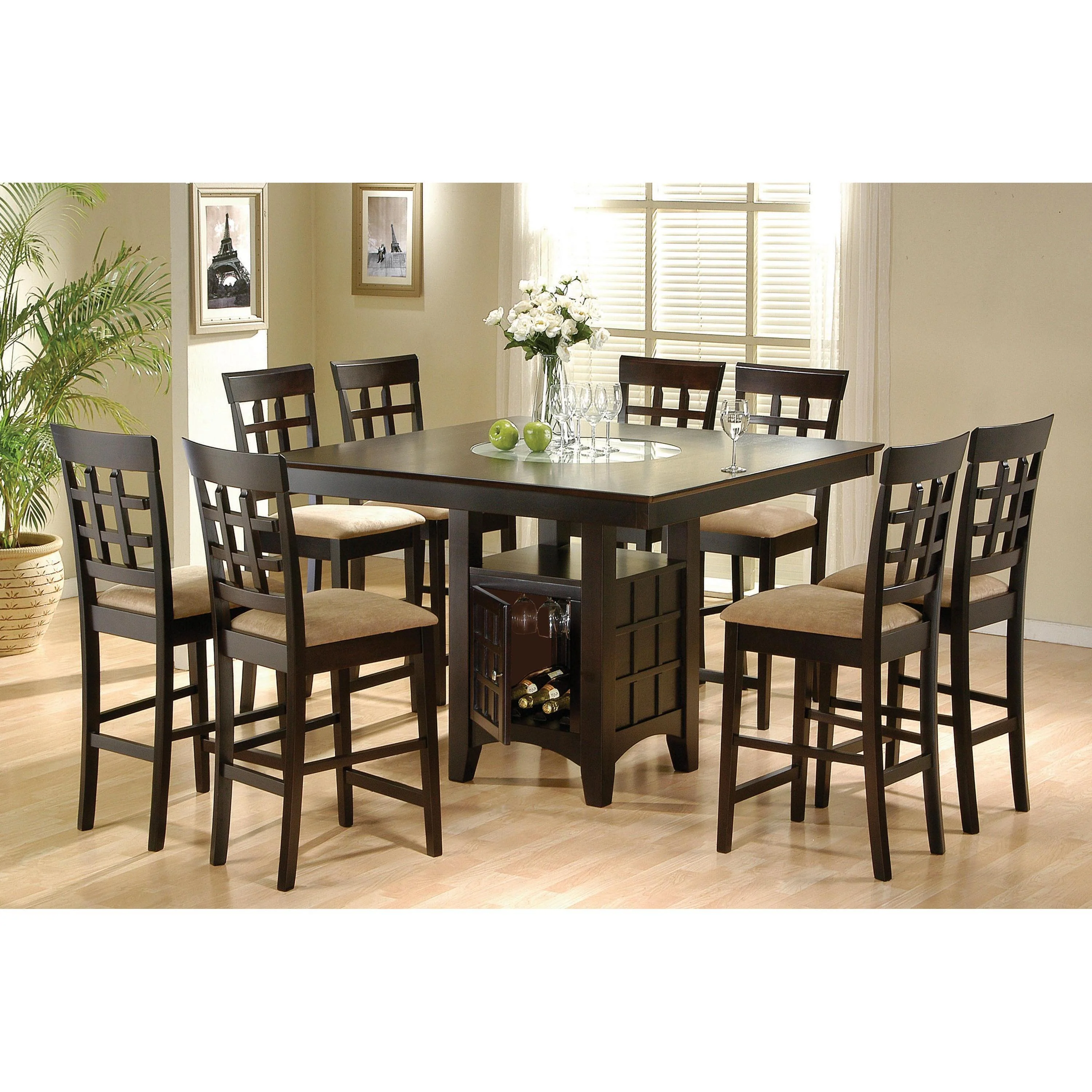 Coaster Furniture Clanton 100438 9 pc Counter Height Dining Set - Image 1
