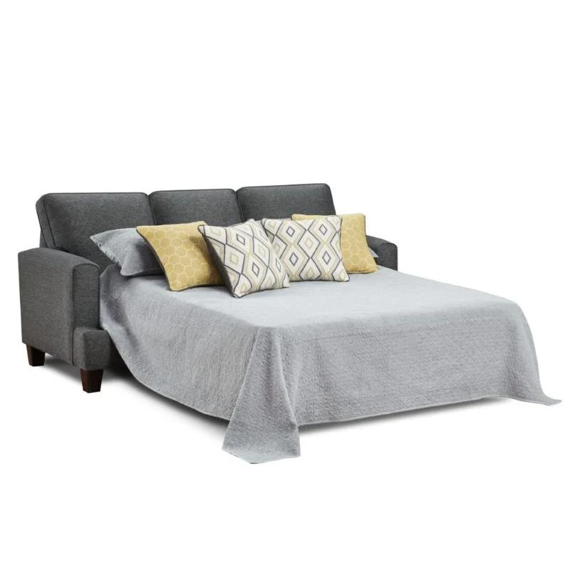 Fusion Furniture Fabric Sofabed 2604 MAXWELL GRAY (DIJON) - Image 1