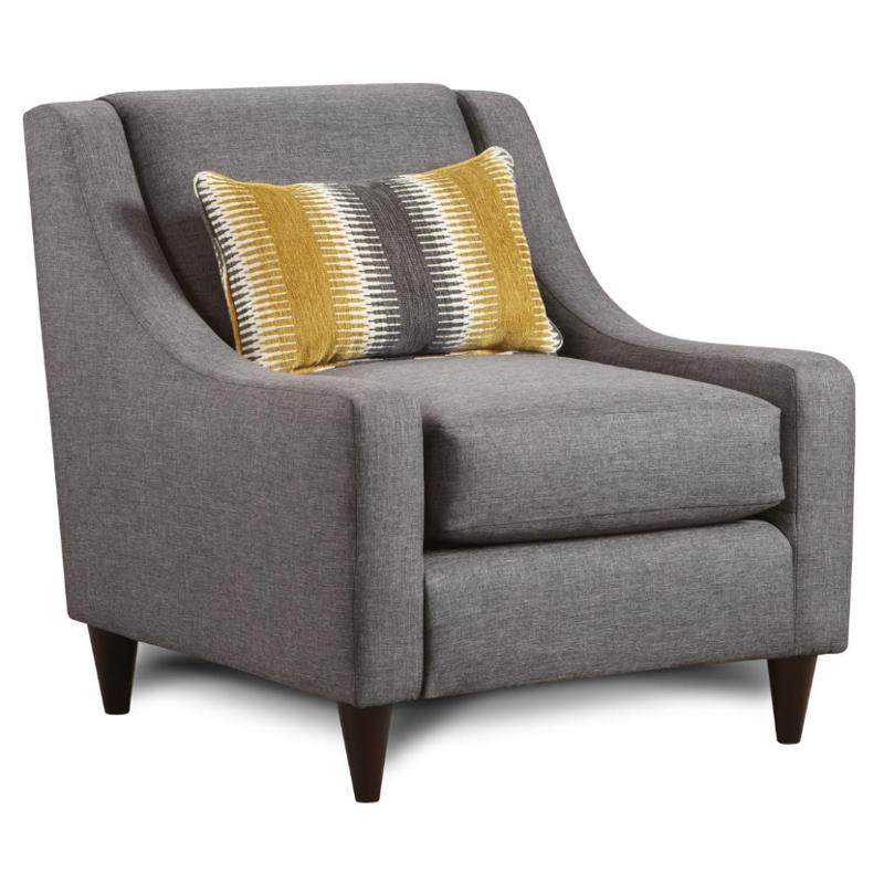 Fusion Furniture Stationary Fabric Accent Chair 592-KPMaxwell Gray - Image 1