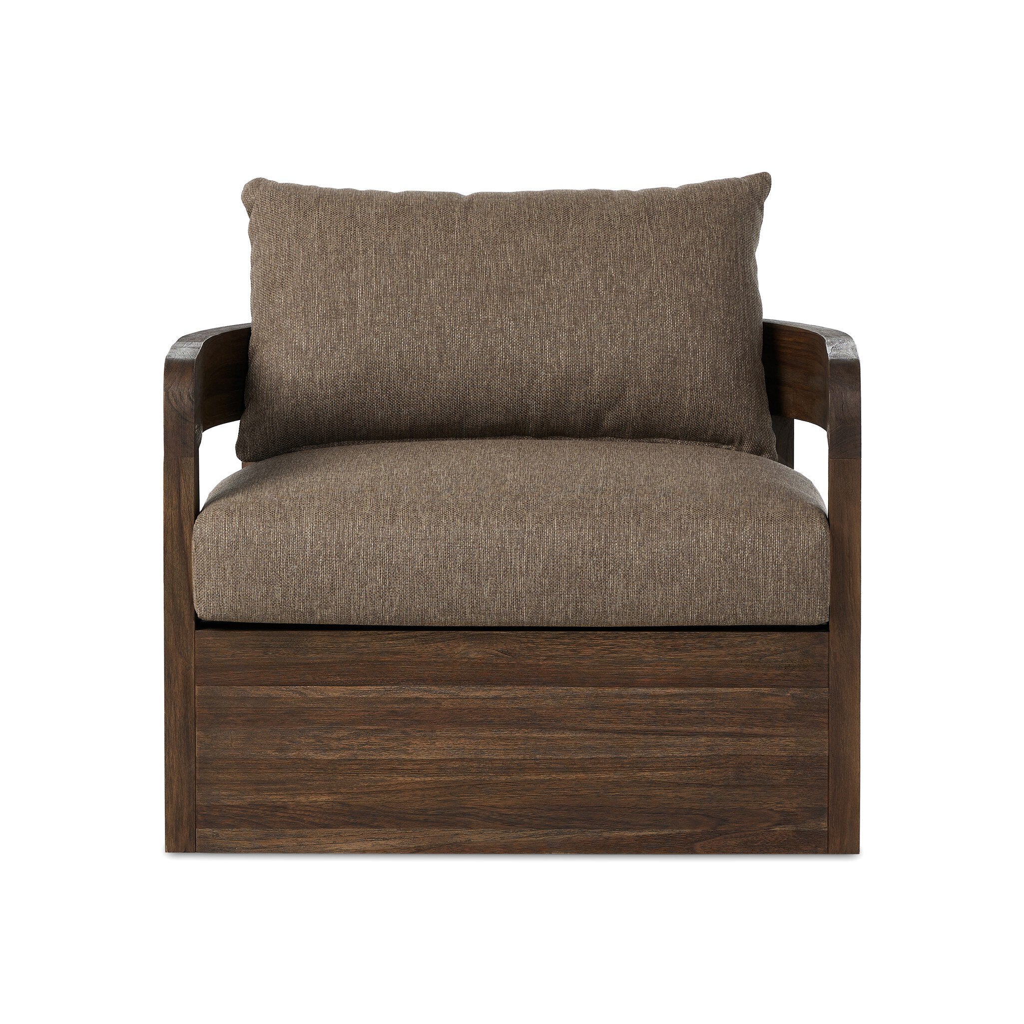 Jackson Outdoor Swivel Chair - Ellor Brown - Image 1