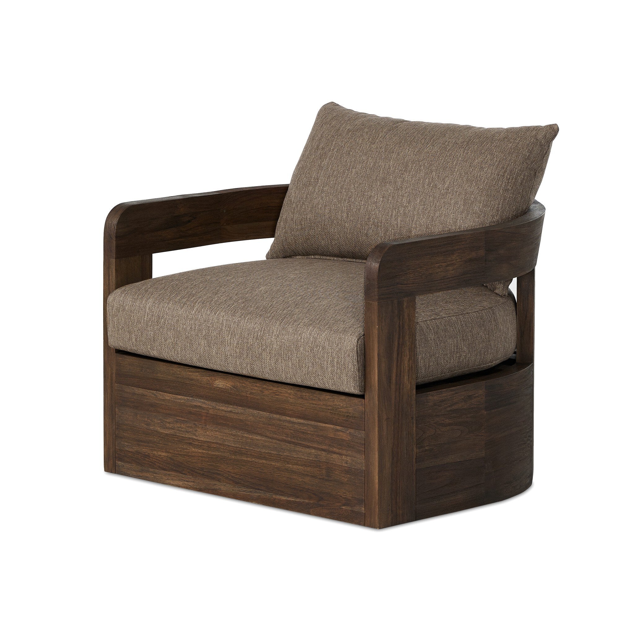 Jackson Outdoor Swivel Chair - Ellor Brown - Image 2