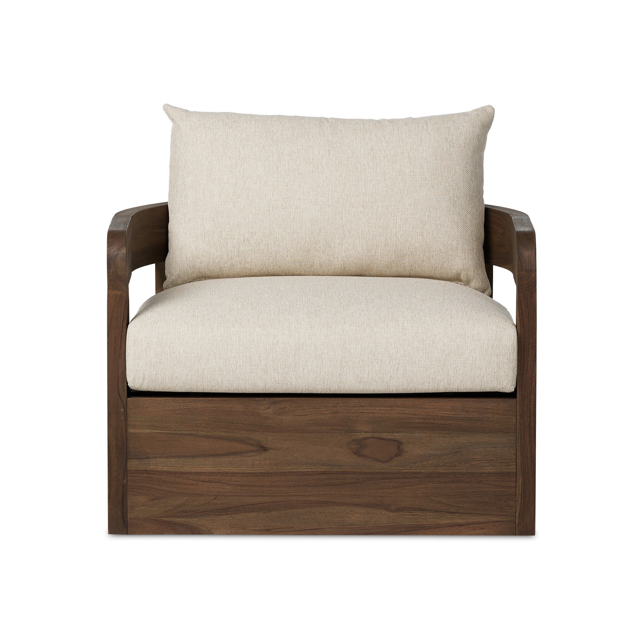 Jackson Outdoor Swivel Chair - Ellor Beige - Image 1