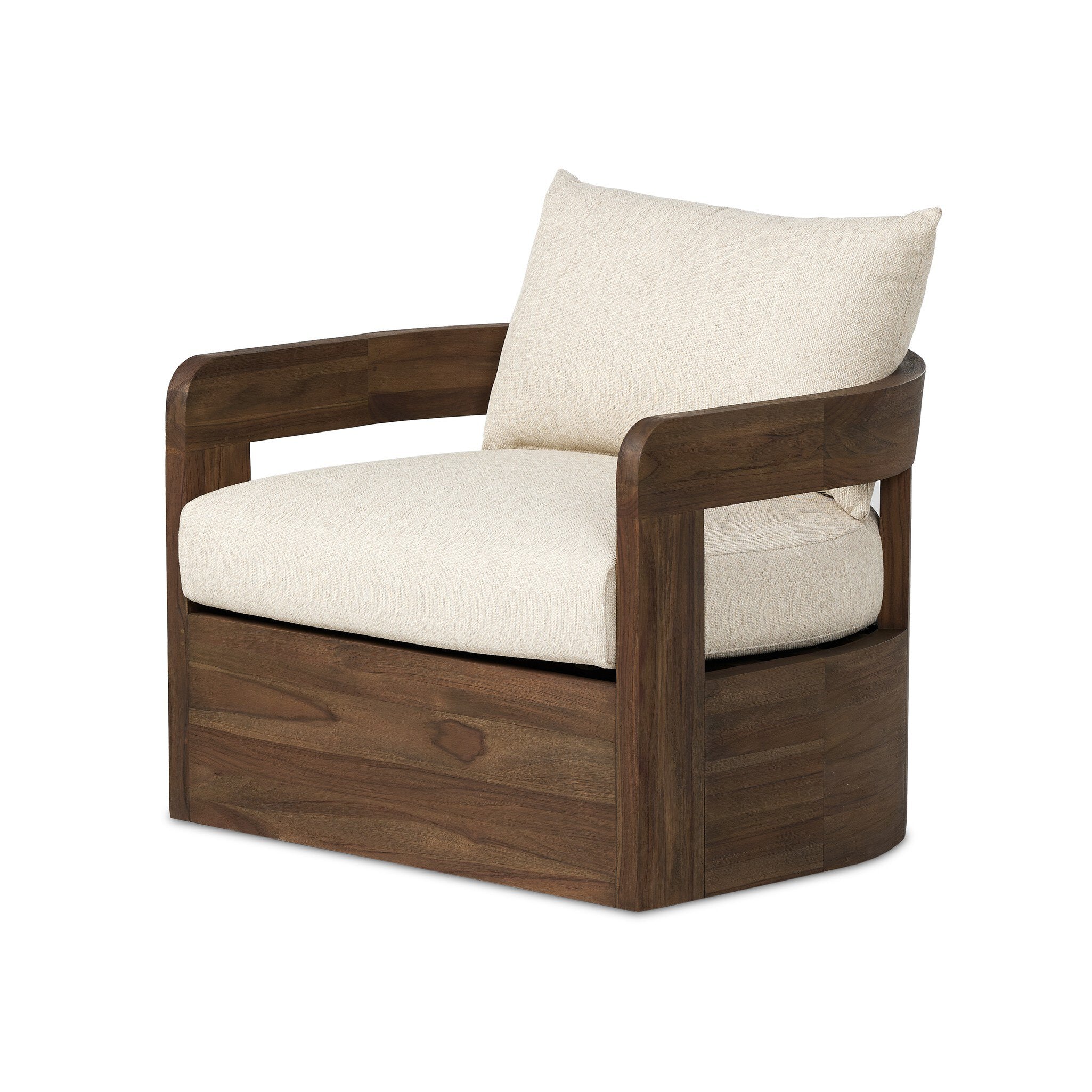 Jackson Outdoor Swivel Chair - Ellor Beige - Image 2