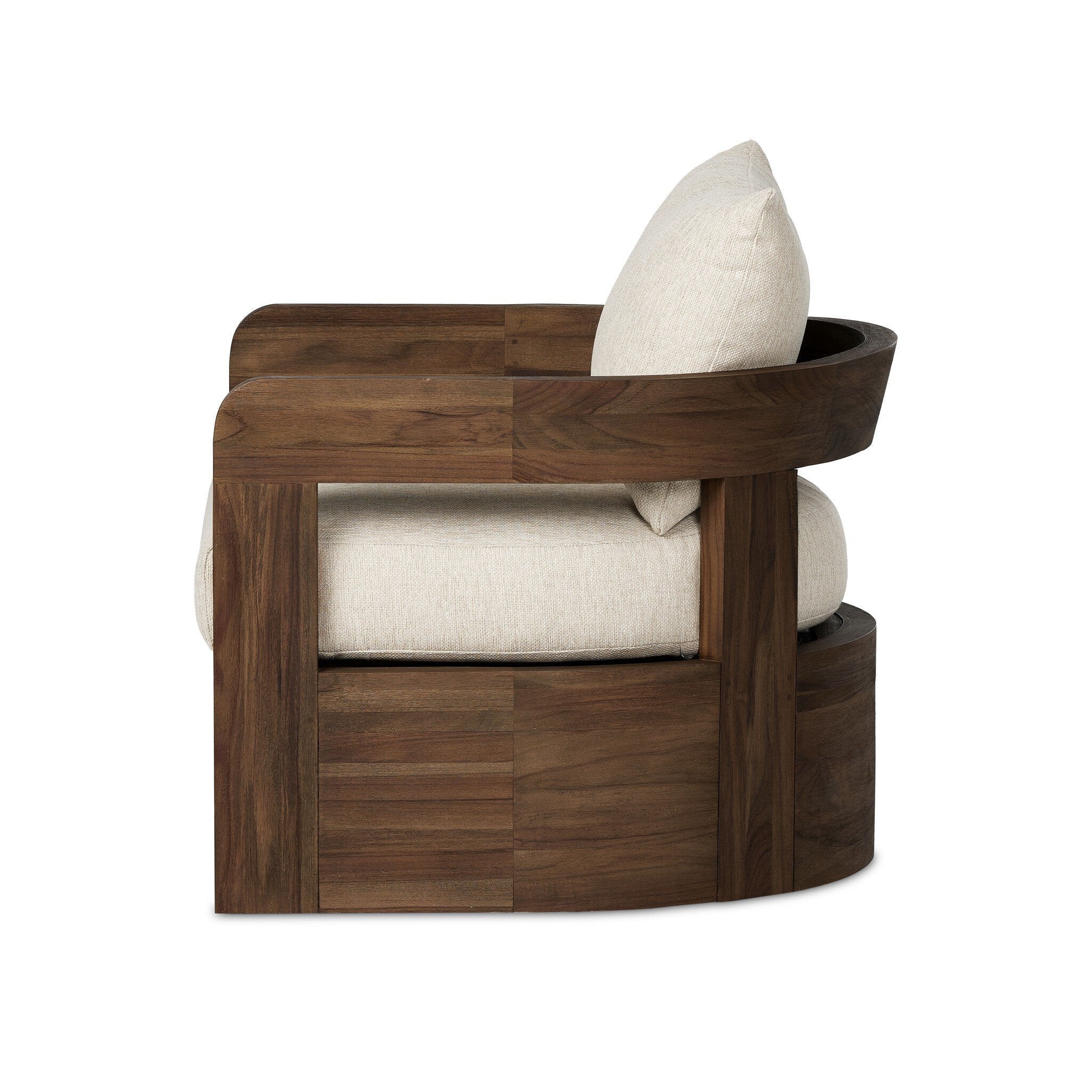 Jackson Outdoor Swivel Chair - Ellor Beige - Image 3