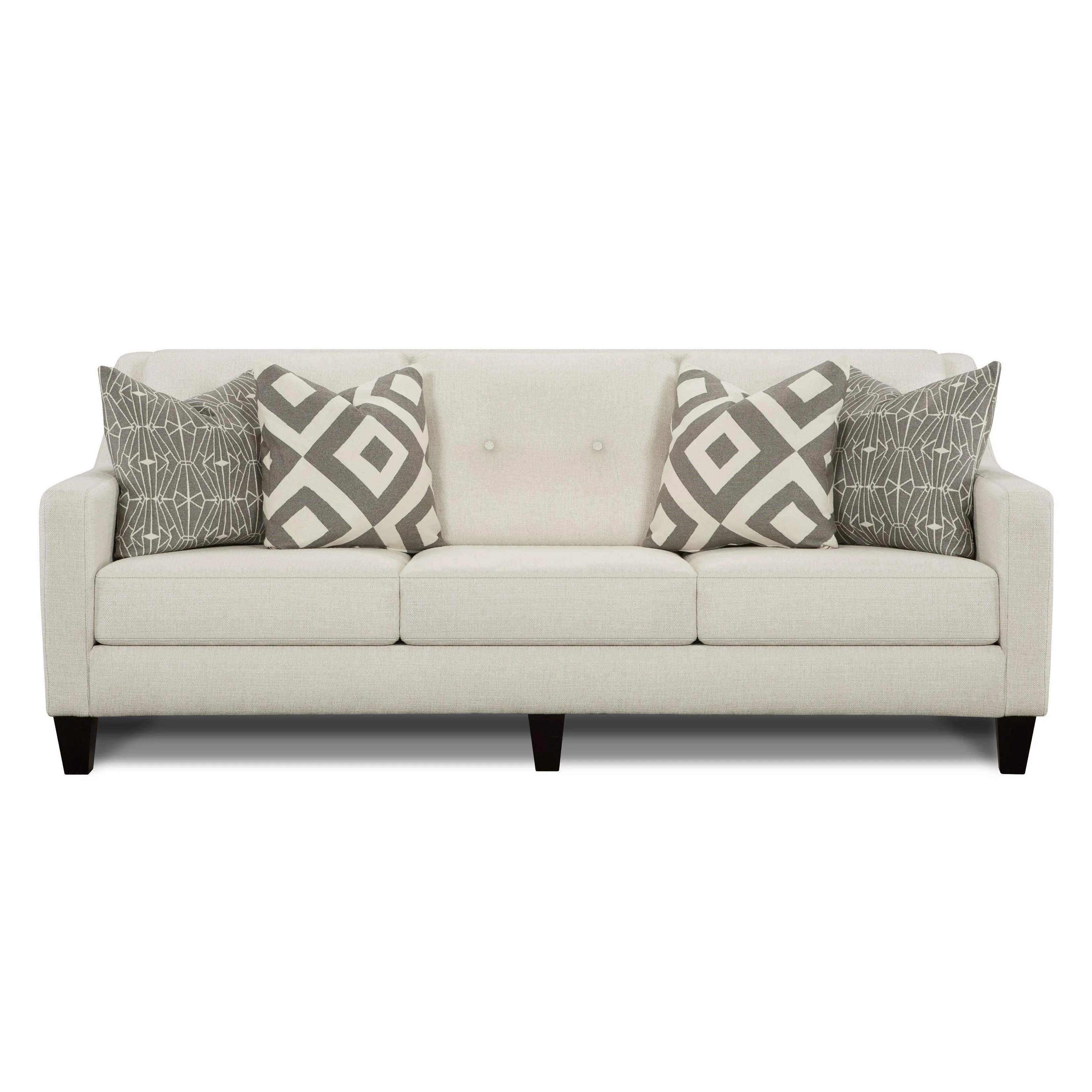 Fusion Furniture Stationary Fabric Sofa 3280BSugarshack Glacier - Image 1