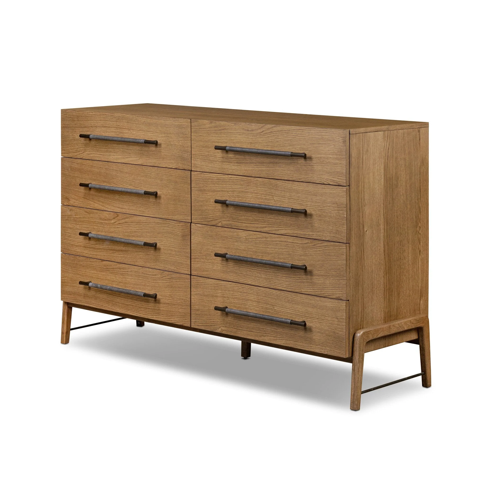 Rosedale 8 Drawer Dresser - Amber Oak Veneer - Image 2