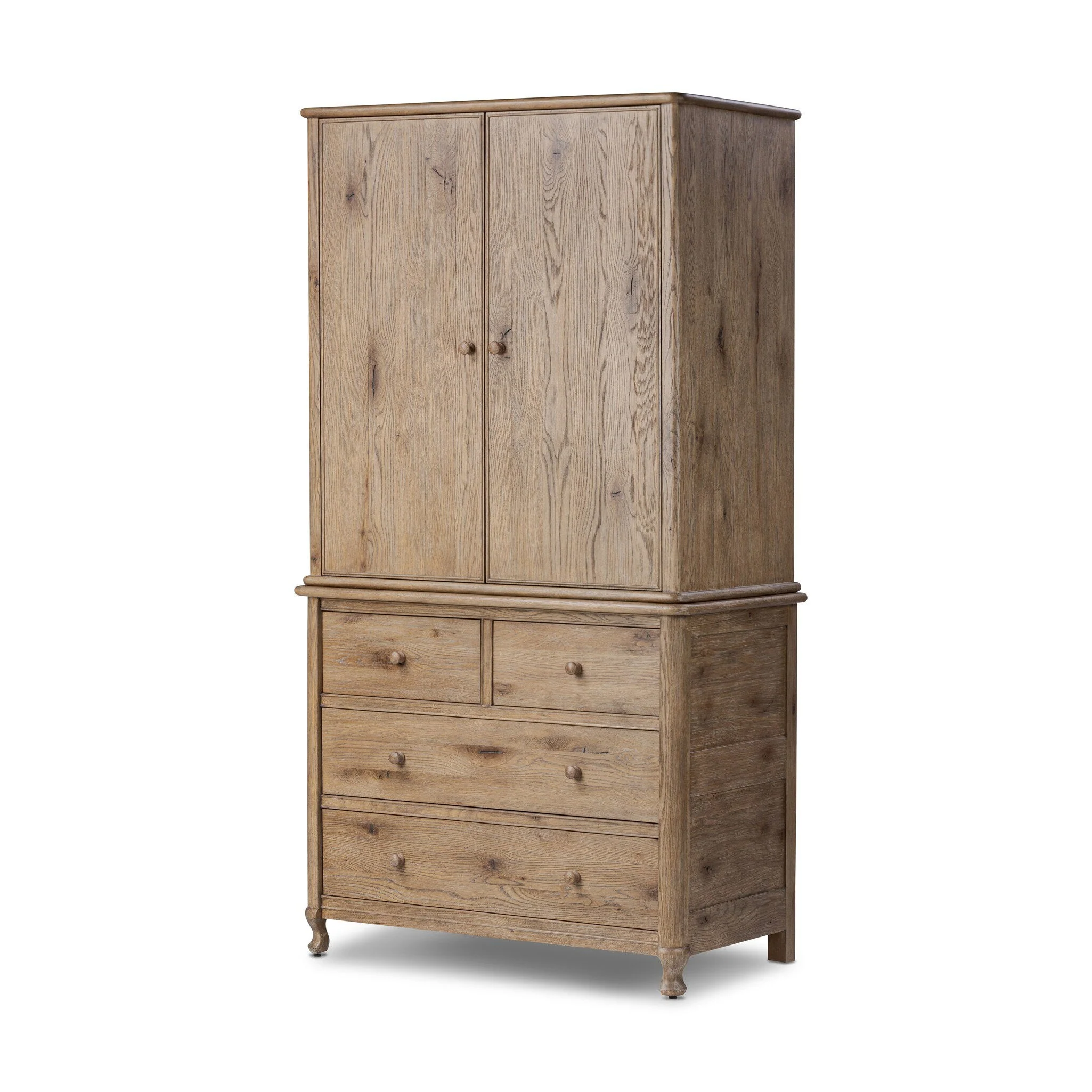 Pika Armoire - Weathered Oak Veneer - Image 2