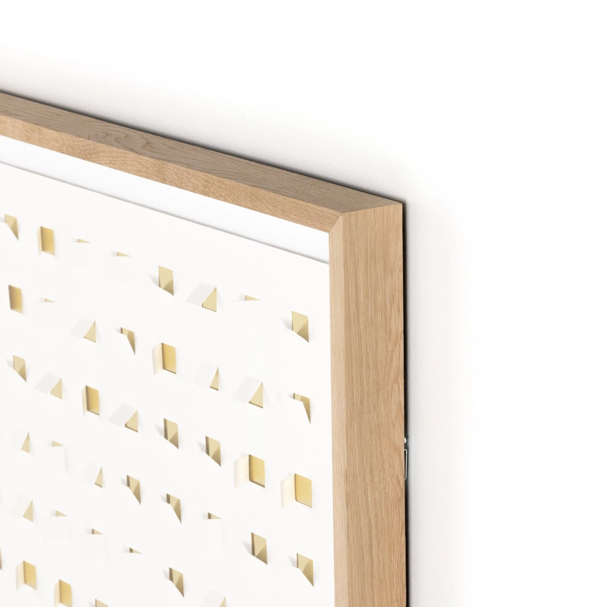 See Through Gold by FH Art Studio - Vertical Grain 2.5 White Oak | 48" x 48" - Image 3