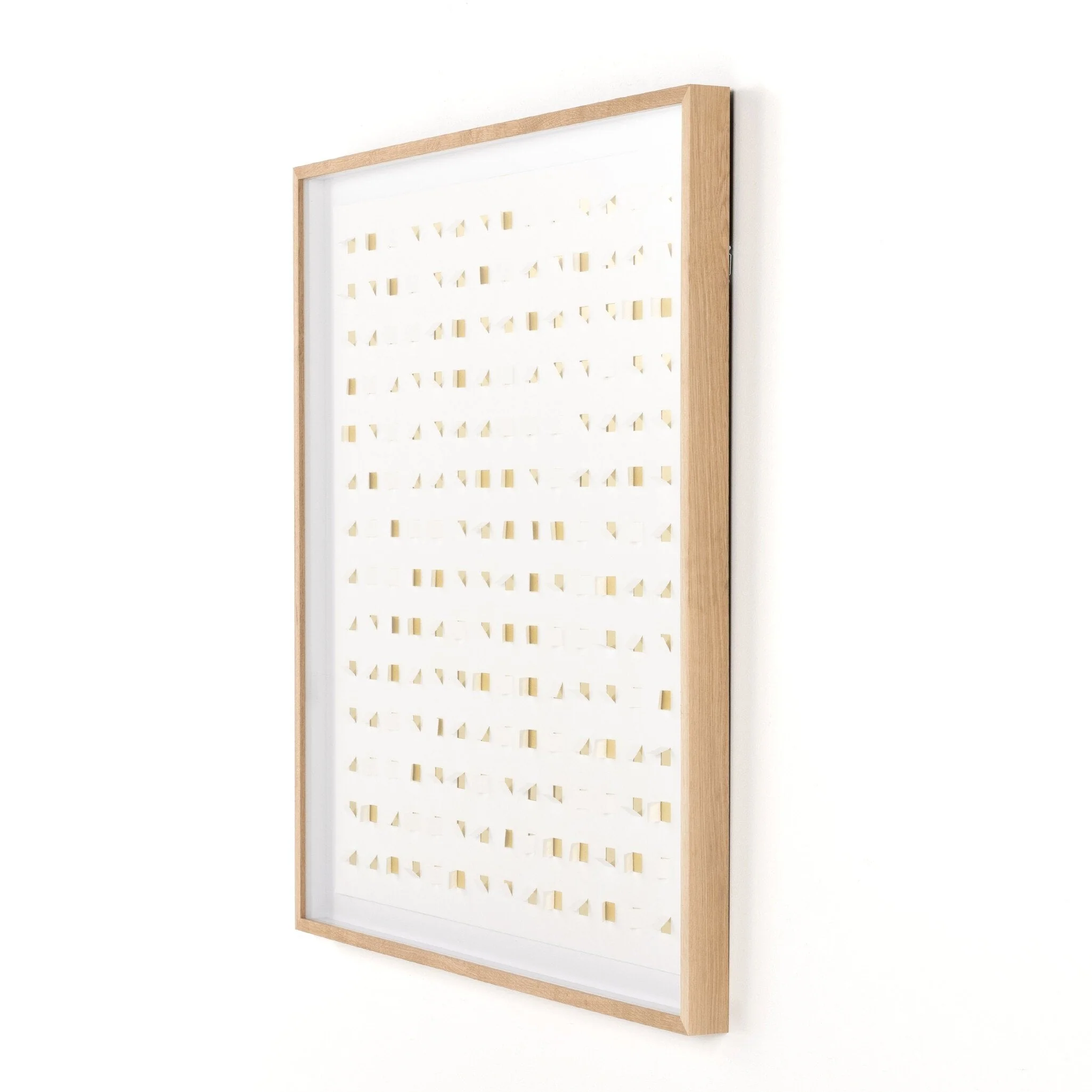 See Through Gold by FH Art Studio - Vertical Grain 2.5 White Oak | 48" x 48" - Image 2