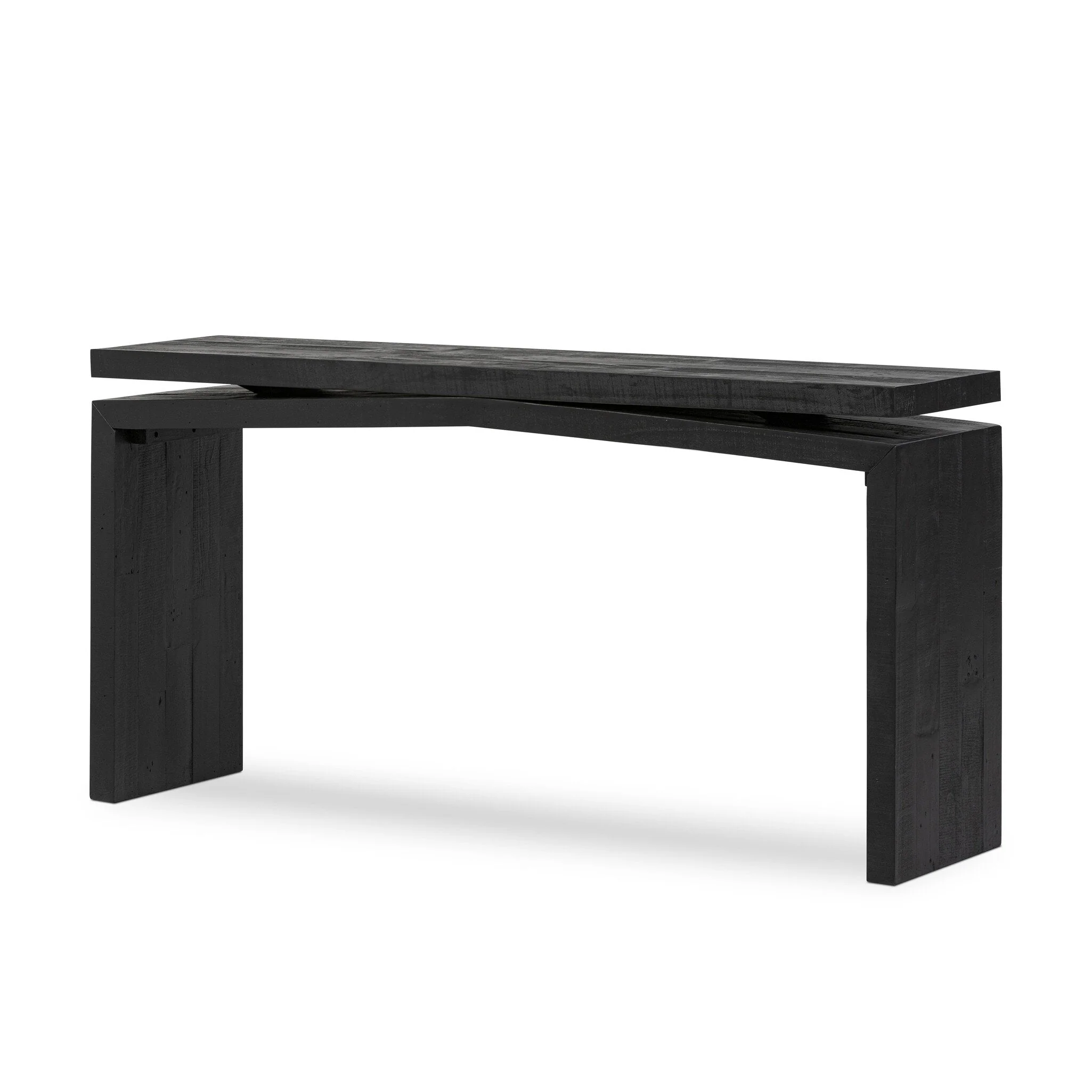 Matthes Console Table - 60" - Aged Black Pine - Image 2
