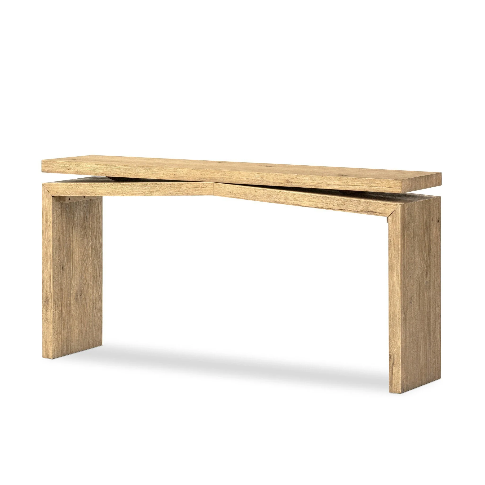 Matthes Console Table - 60" - Worn Oak Veneer - Image 2