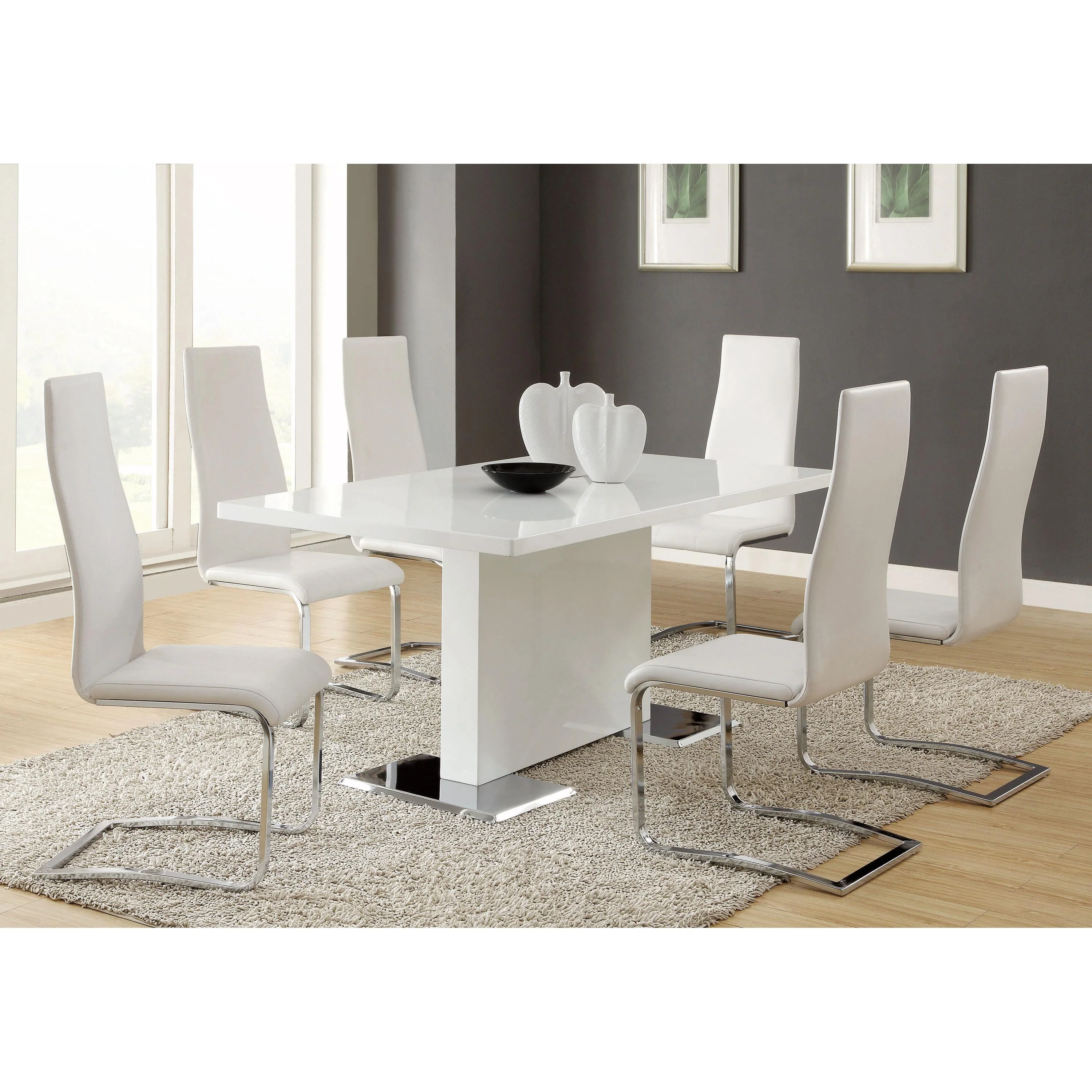 Coaster Furniture Montclair 100515WHT Upholstered Dining Side Chair - White (Set of 4) - Image 3