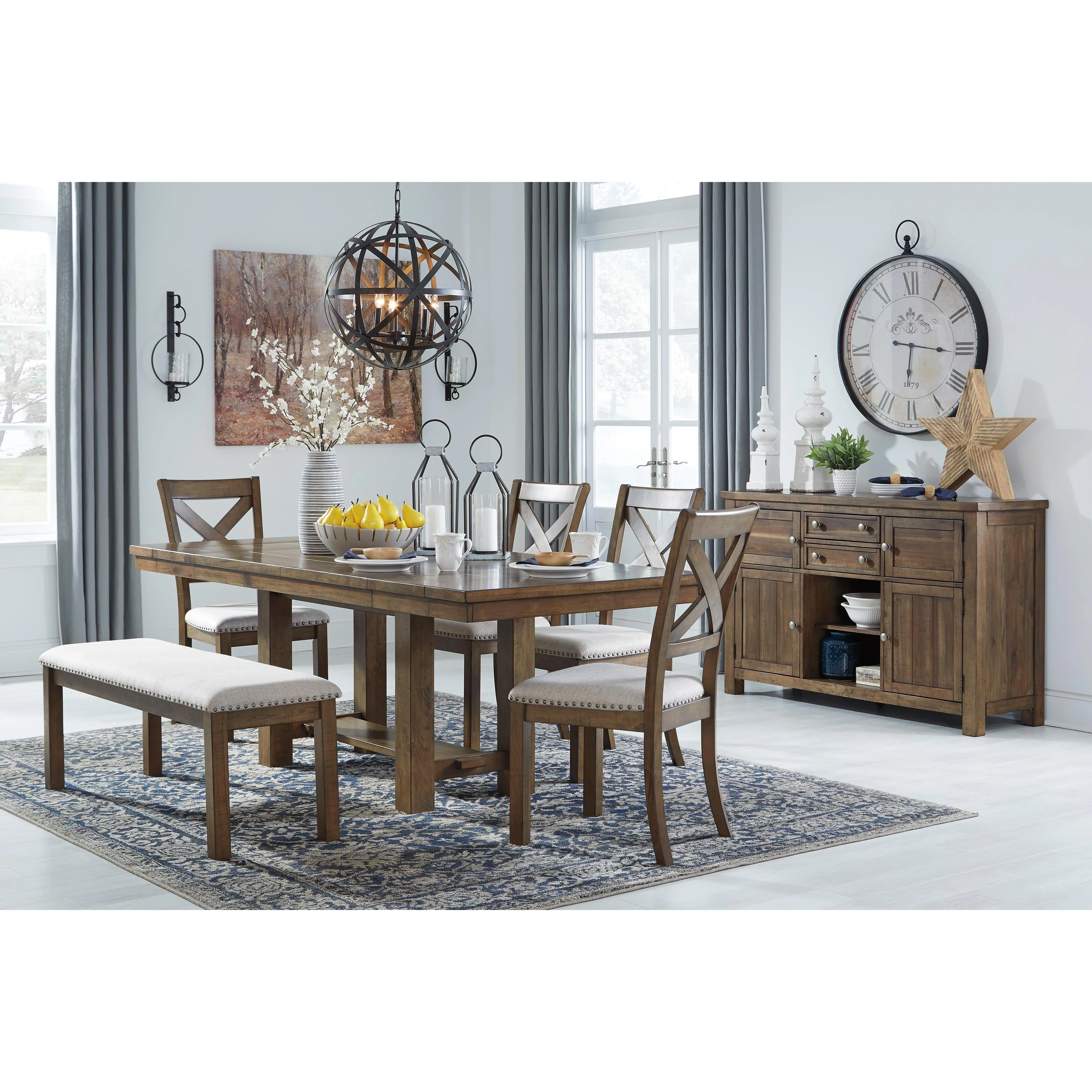 Signature Design by Ashley Moriville D631D6 6 pc Dining Set - Image 1