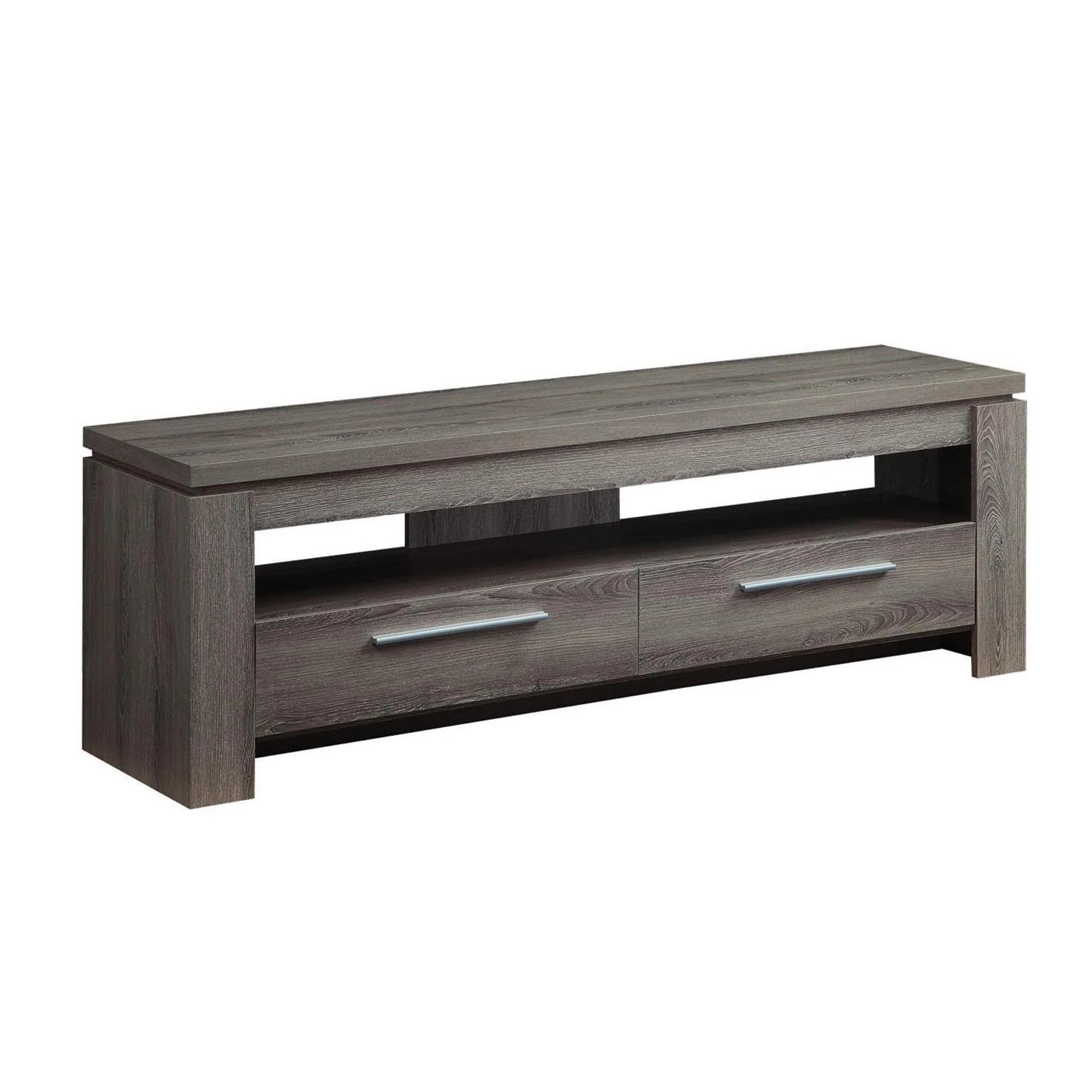 Coaster Furniture Elkton 701979 2-Drawer Engineered Wood 59″ TV Stand – Weathered Grey