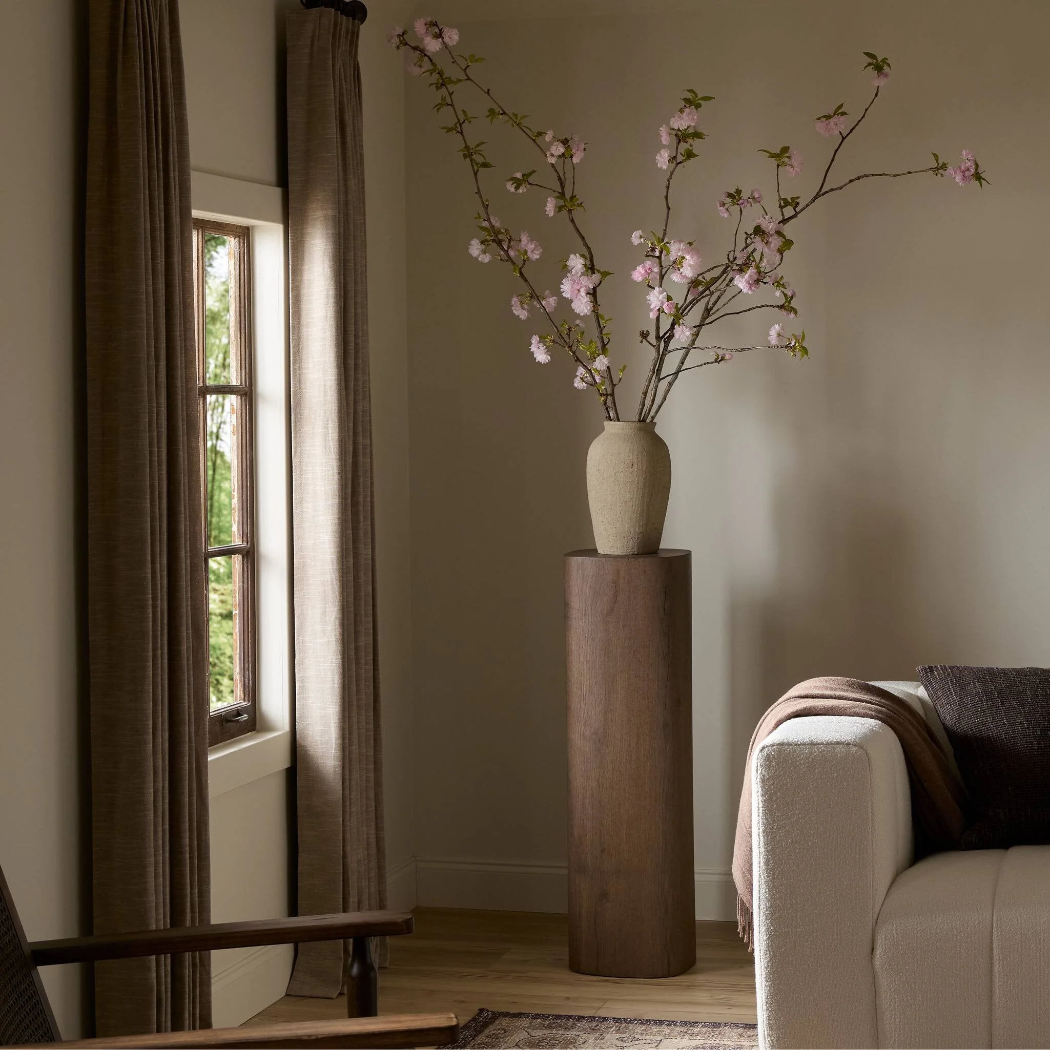 Tycho Pedestal - Brown Oak Veneer | 40" - Image 3