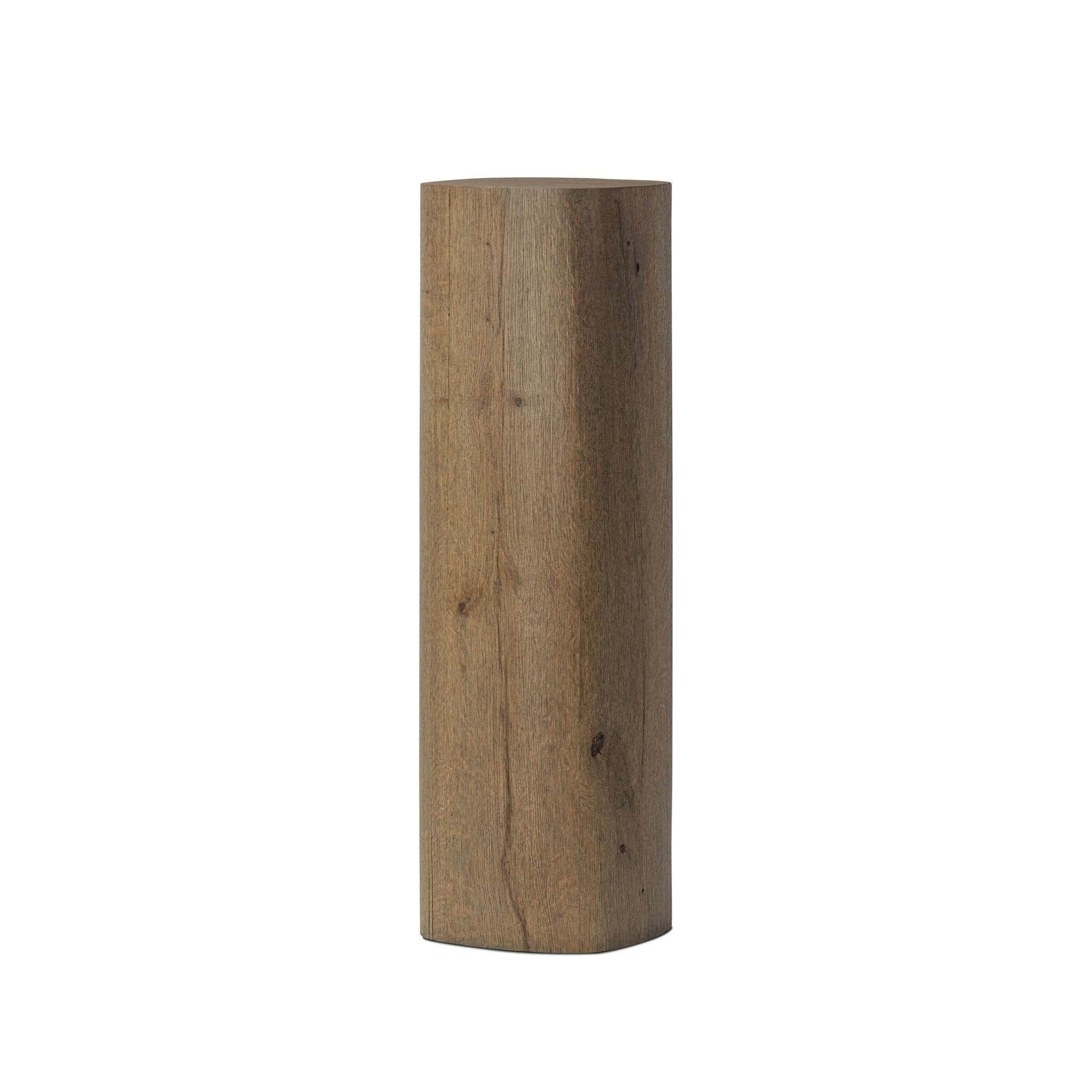 Tycho Pedestal – Brown Oak Veneer | 40″