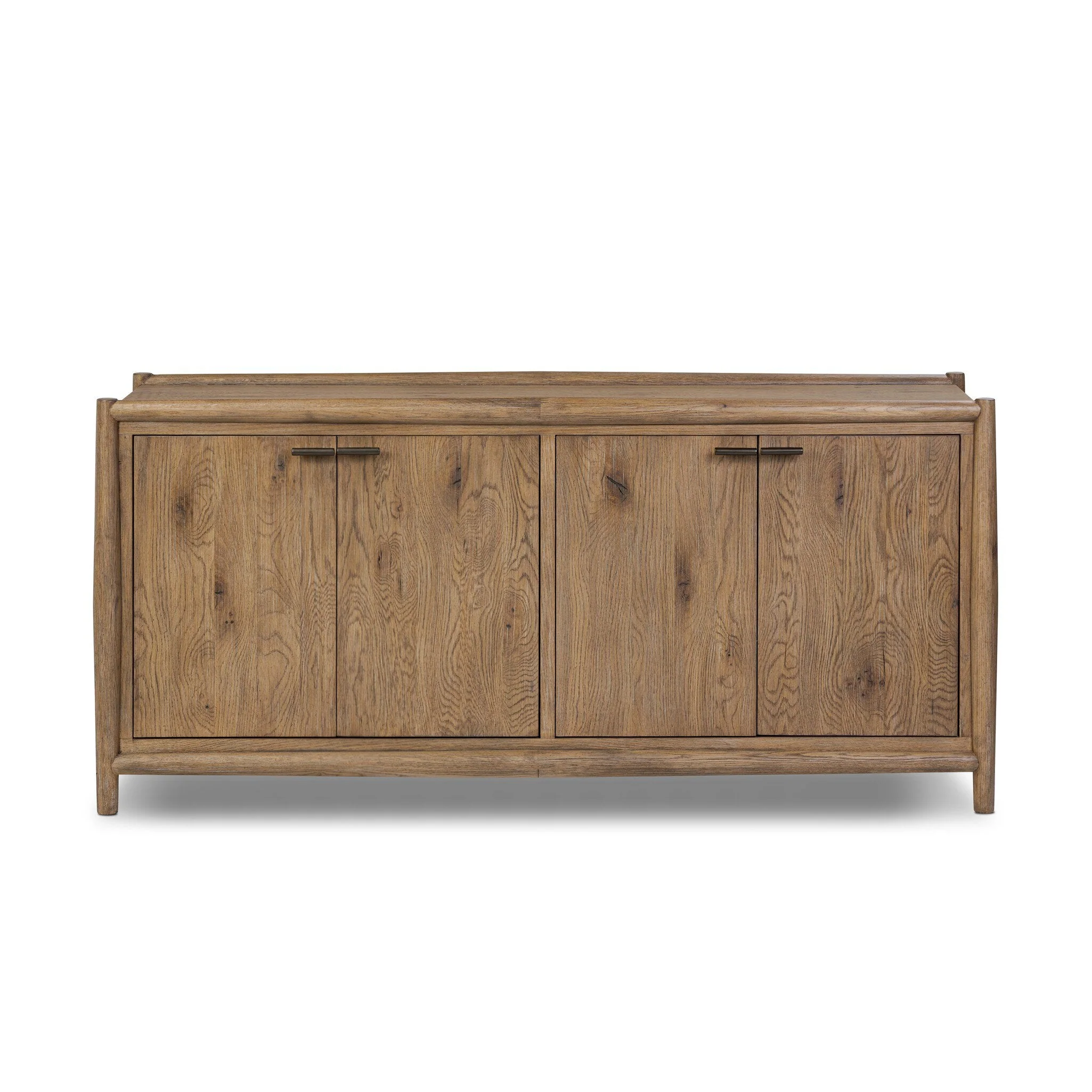 Glenview 4 Door Sideboard - Weathered Oak - Image 1