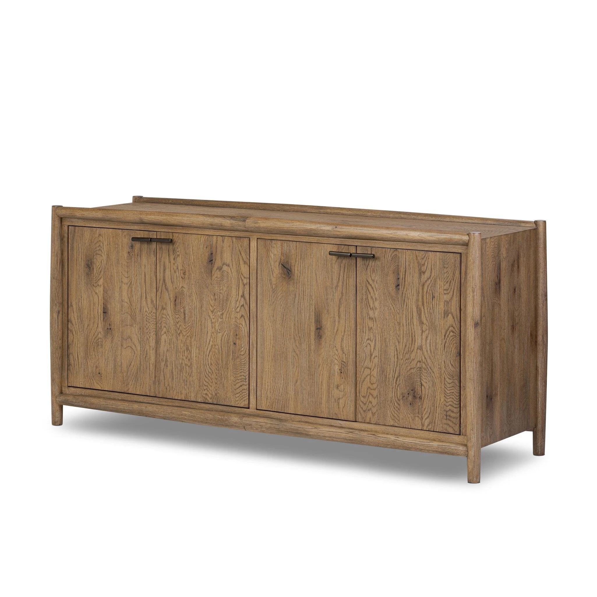 Glenview 4 Door Sideboard - Weathered Oak - Image 2