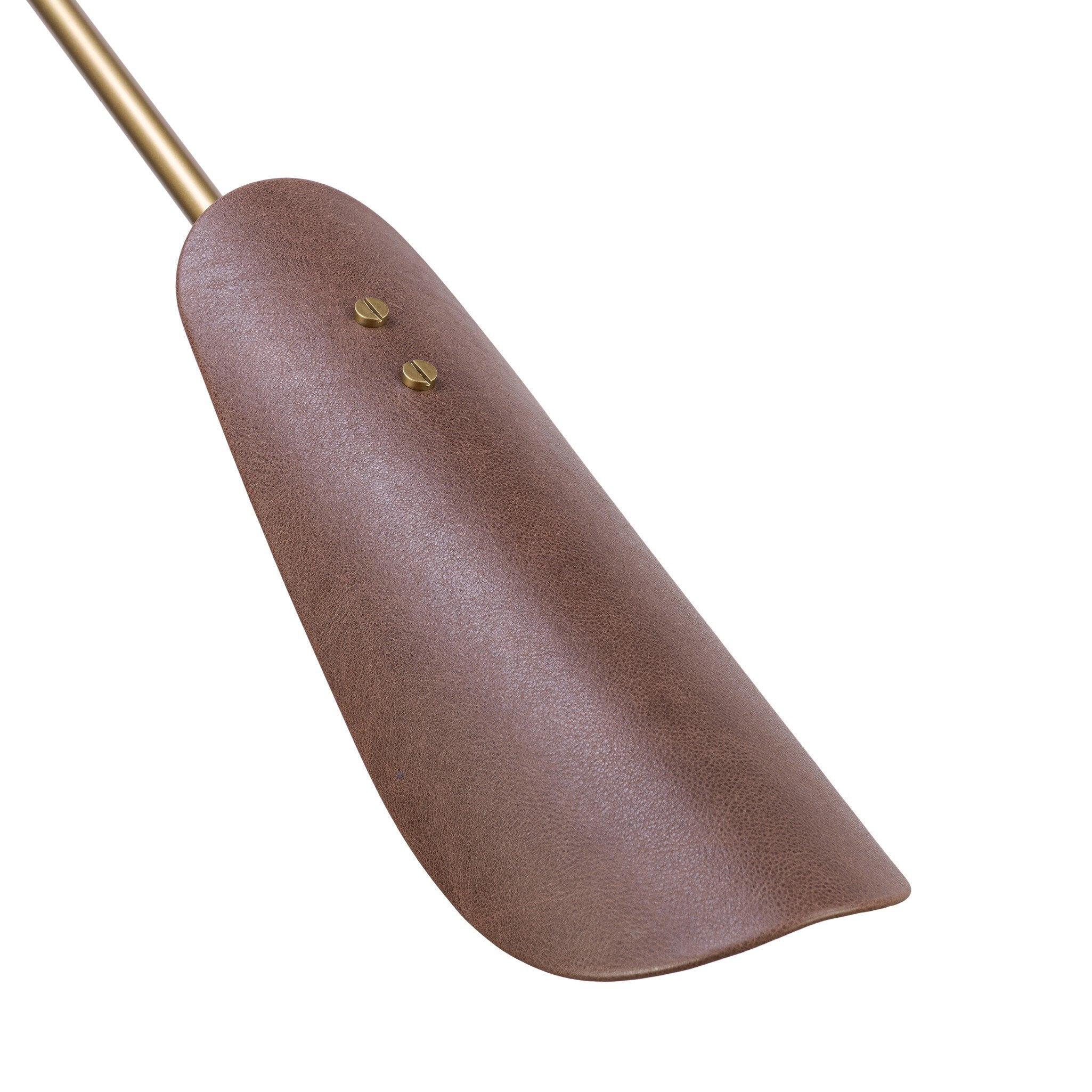 Astrid Sconce - Antique Brass | Dark Brown Leather - Image 2