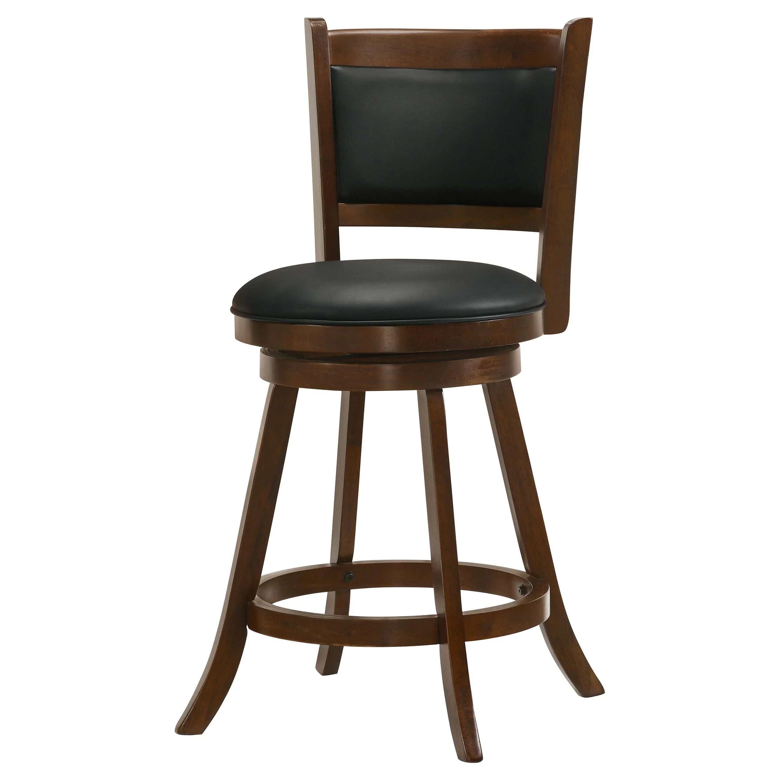 Coaster Furniture Broxton 101919 Upholstered Swivel Counter Chair - Chestnut (Set of 2) - Image 3