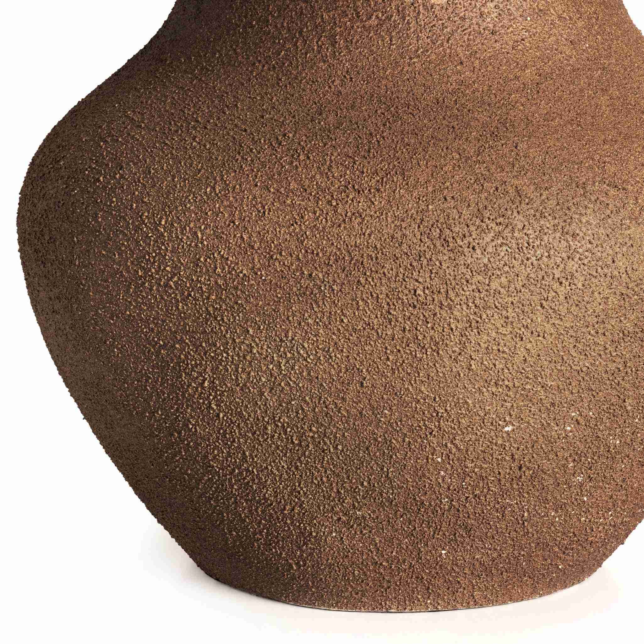 Parma Table Lamp - Textured Dark Sand Porcelain | Pleated Shade - Image 3