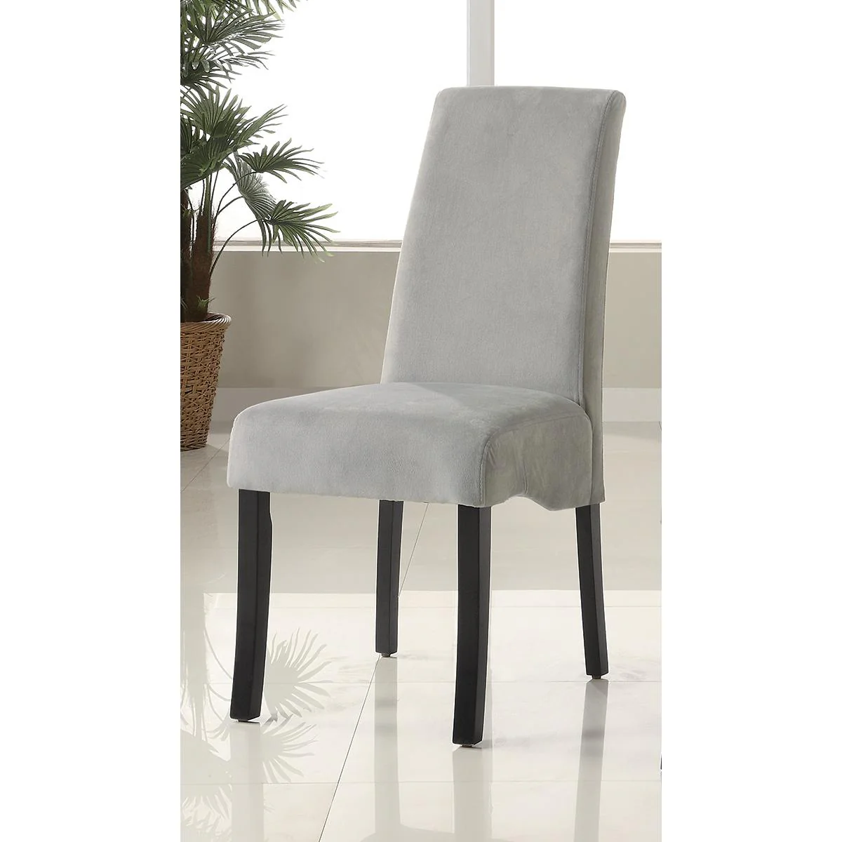 Coaster Furniture Stanton 102062 Velvet Upholstered Dining Side Chair - Grey (Set of 2) - Image 3