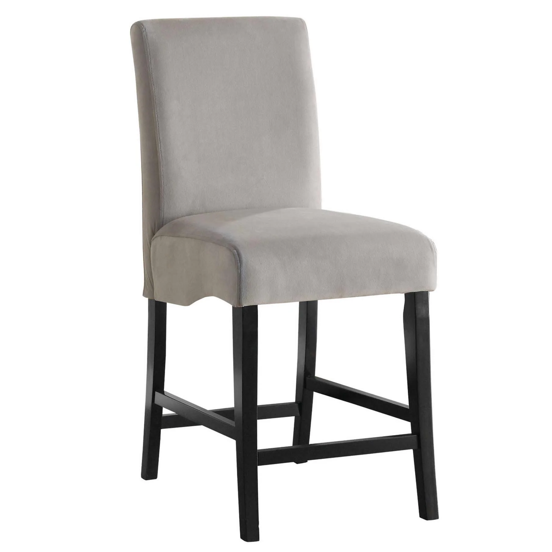 Coaster Furniture Stanton 102069GRY Velvet Upholstered Counter Chair - Grey (Set of 2) - Image 1