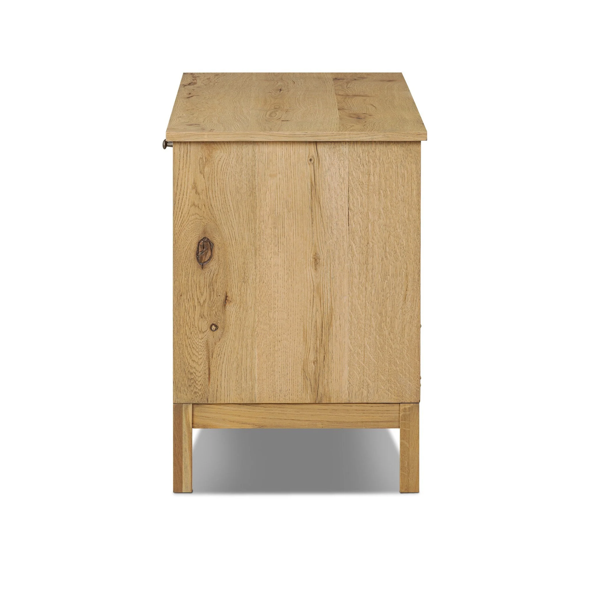 Alessio Media Console - Aged Natural Oak Veneer - Image 3