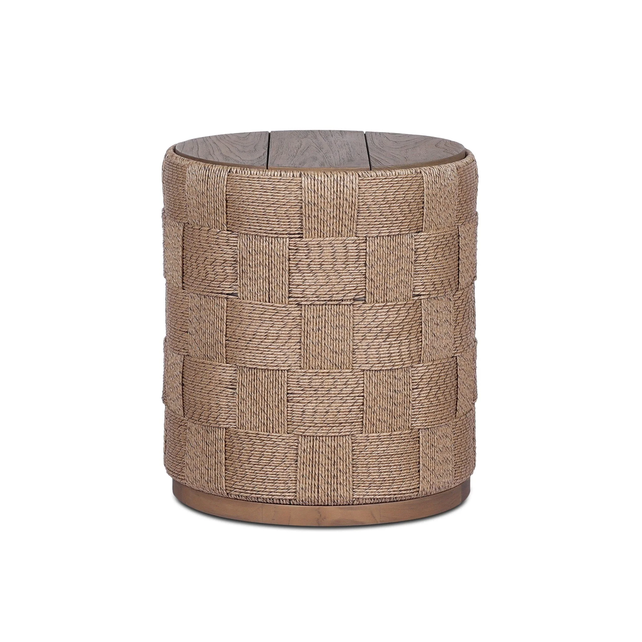 Brandt Outdoor End Table - Stained Toasted Brown - Image 3