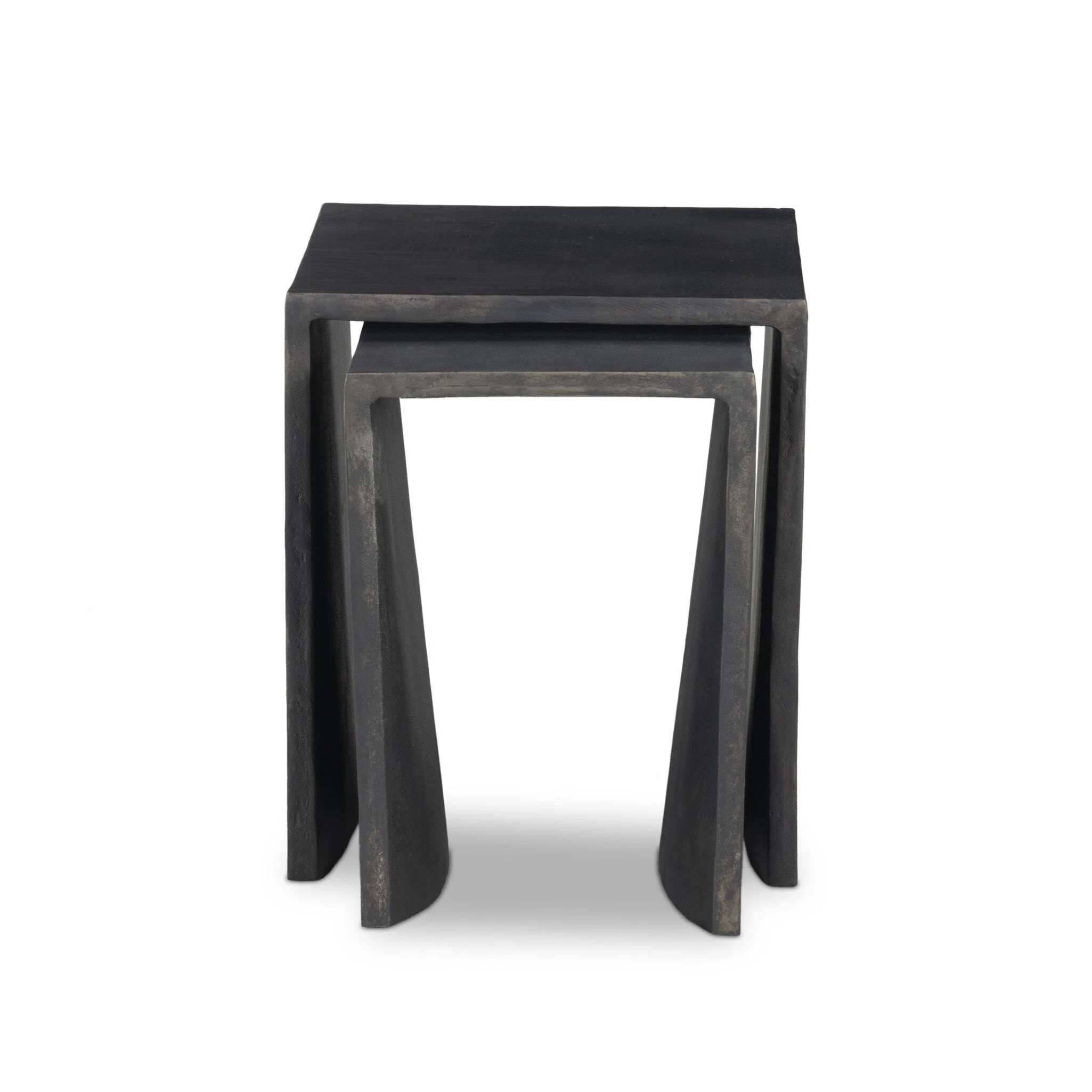 Sonya Outdoor End Table - Distressed Bronze - Image 1