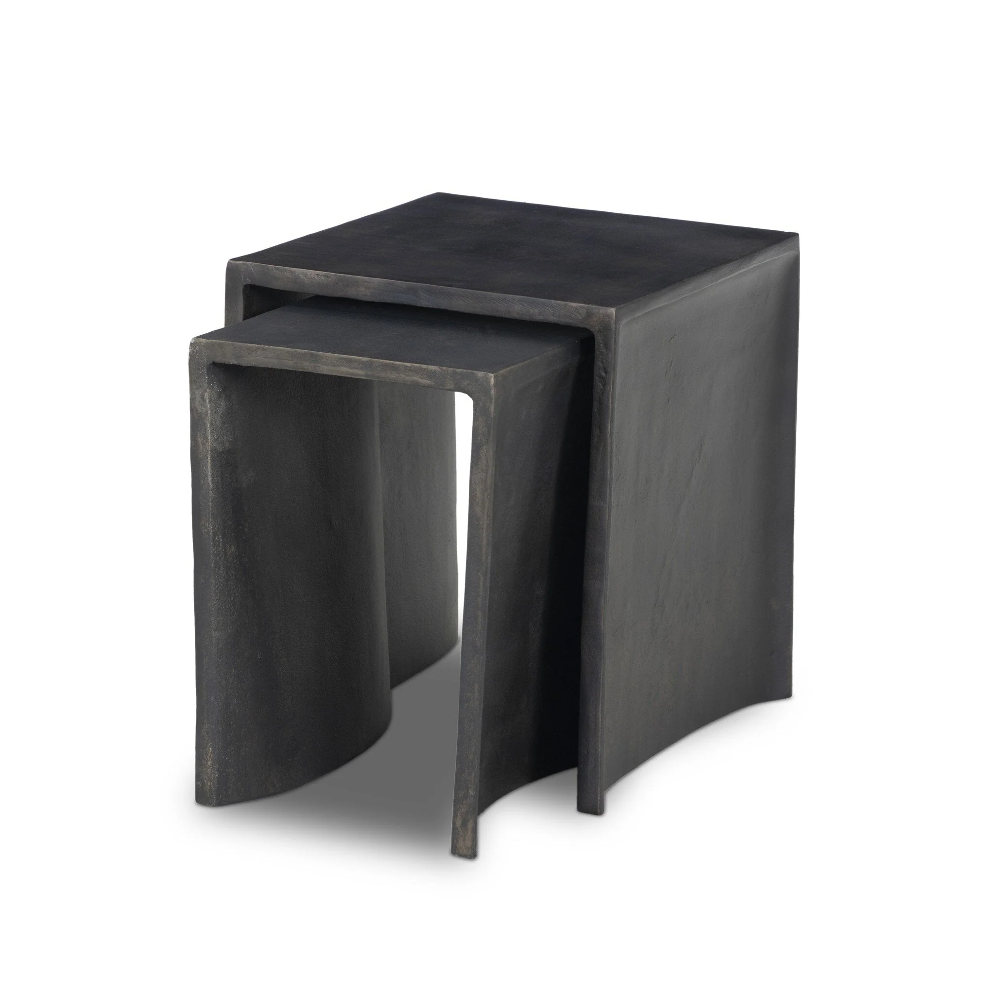 Sonya Outdoor End Table - Distressed Bronze - Image 2