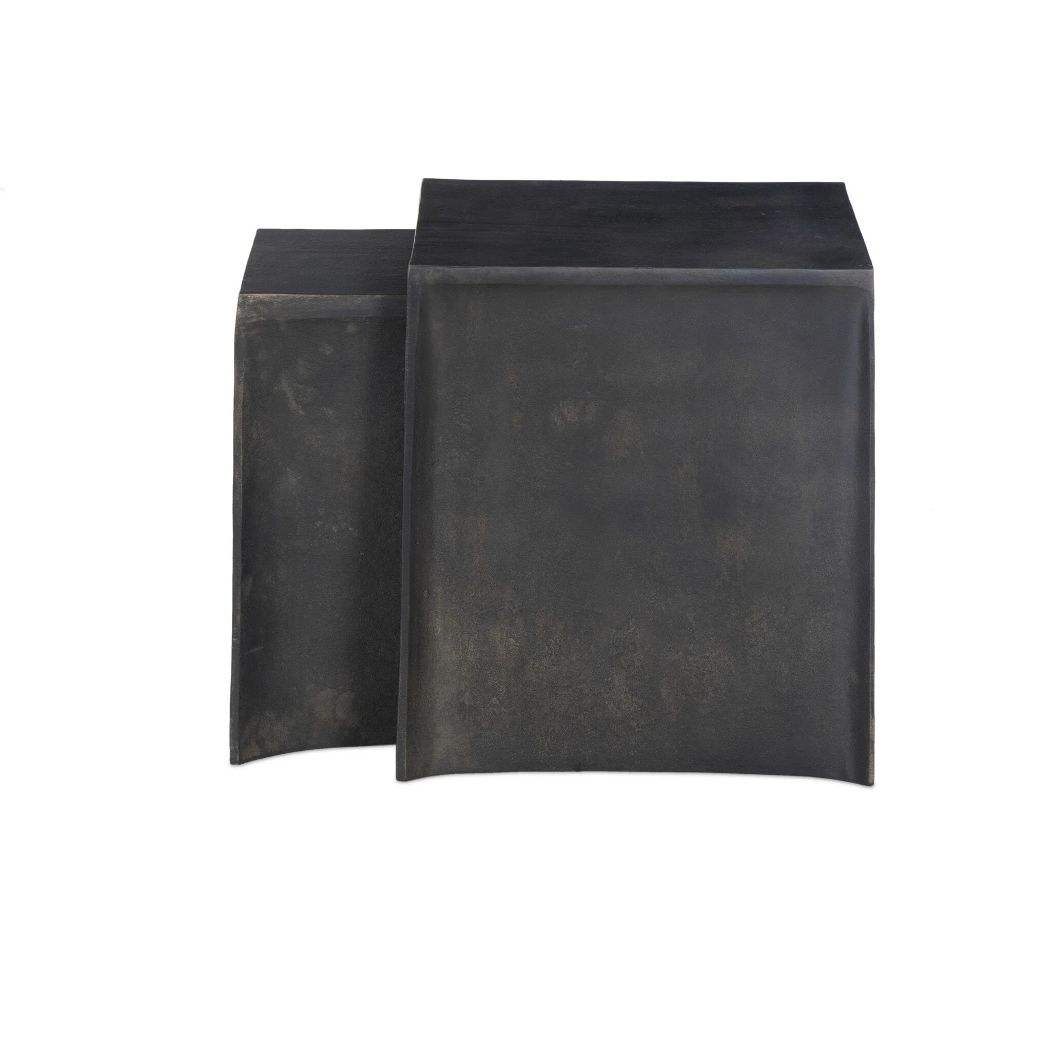 Sonya Outdoor End Table - Distressed Bronze - Image 3