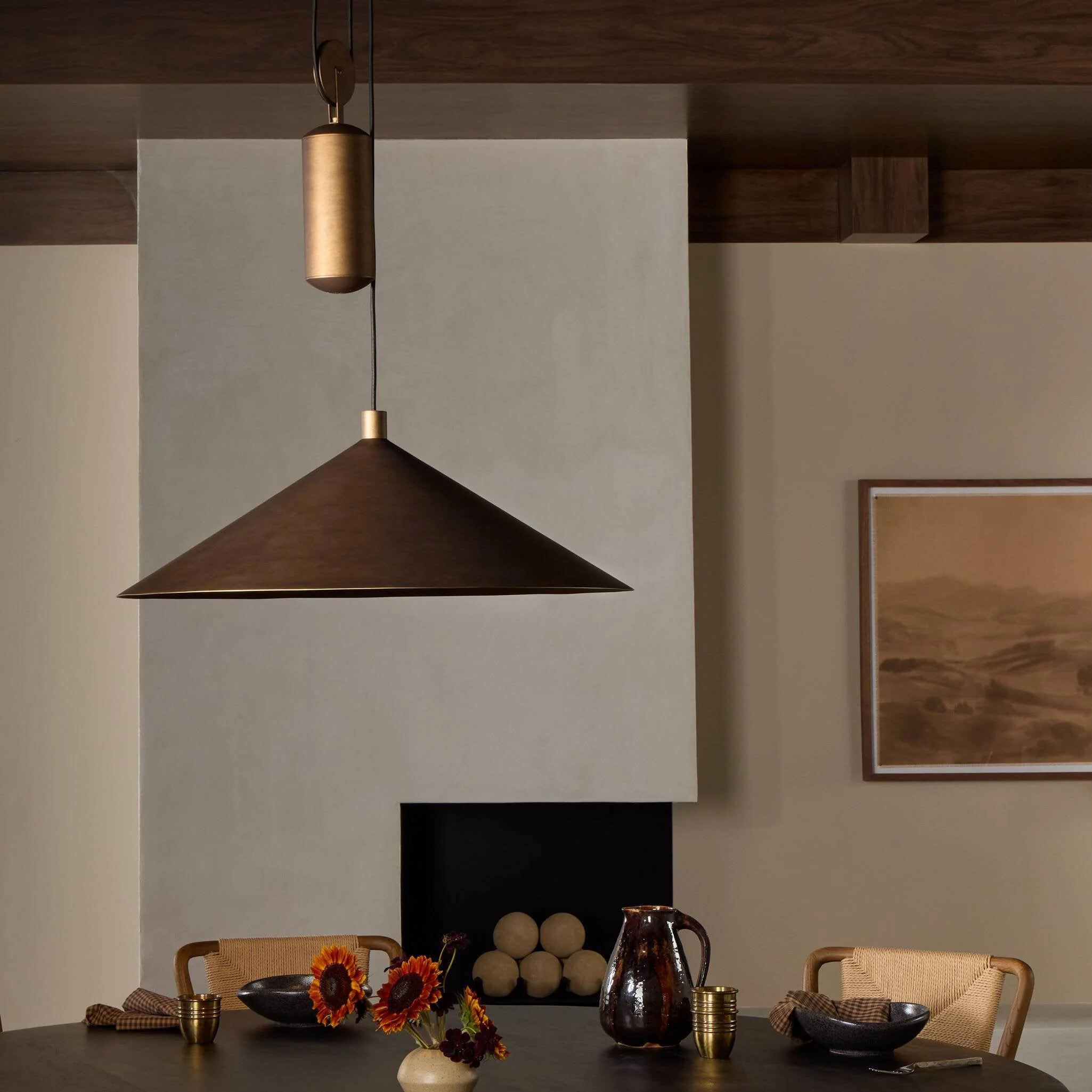 Emeric Pendant - Burnished Brass Aluminum - Image 3
