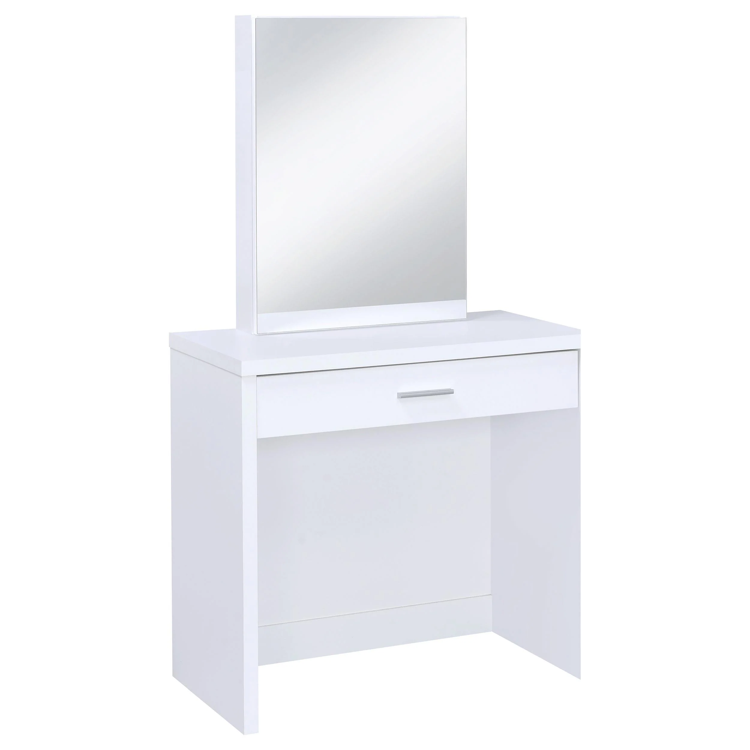 Coaster Furniture Harvey 300290 Vanity Set with Lift-Top Stool - White - Image 2