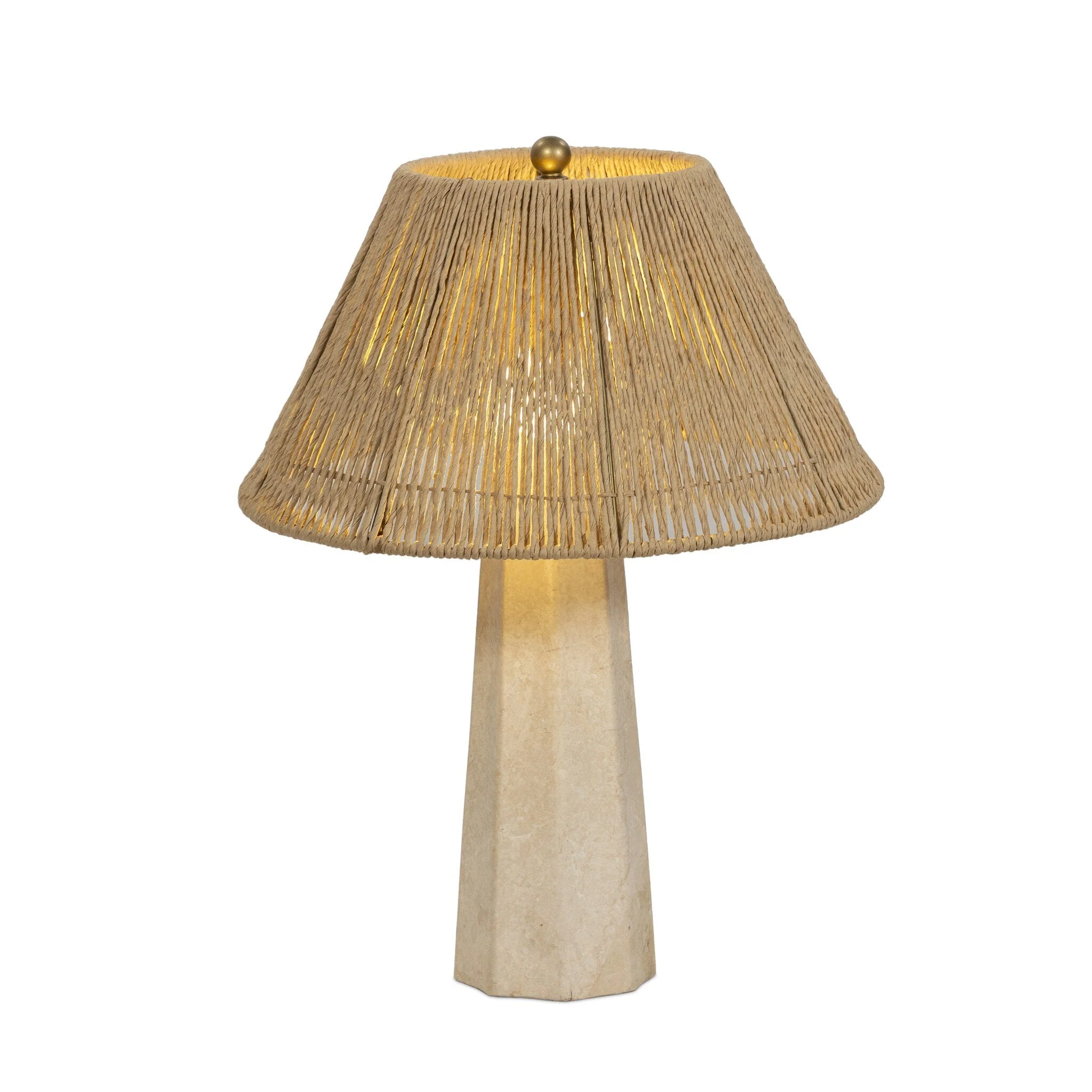 Astra Table Lamp - Cream Italian Marble - Image 2
