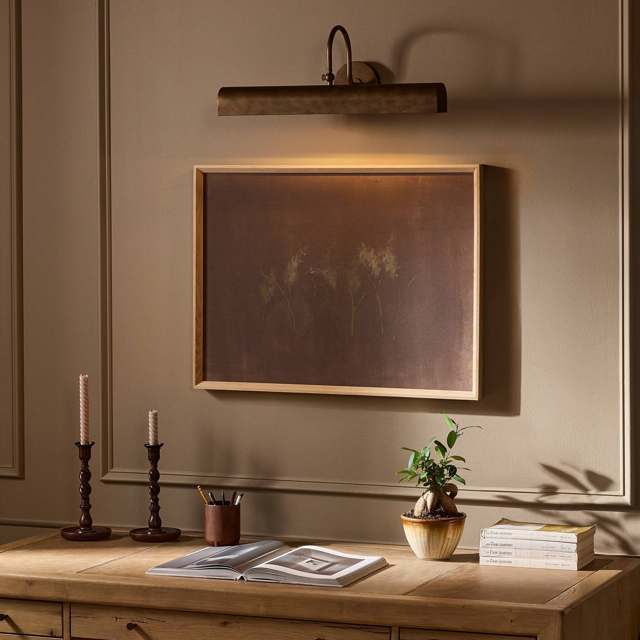 Benno Picture Light - Burnished Brass Iron - Image 3