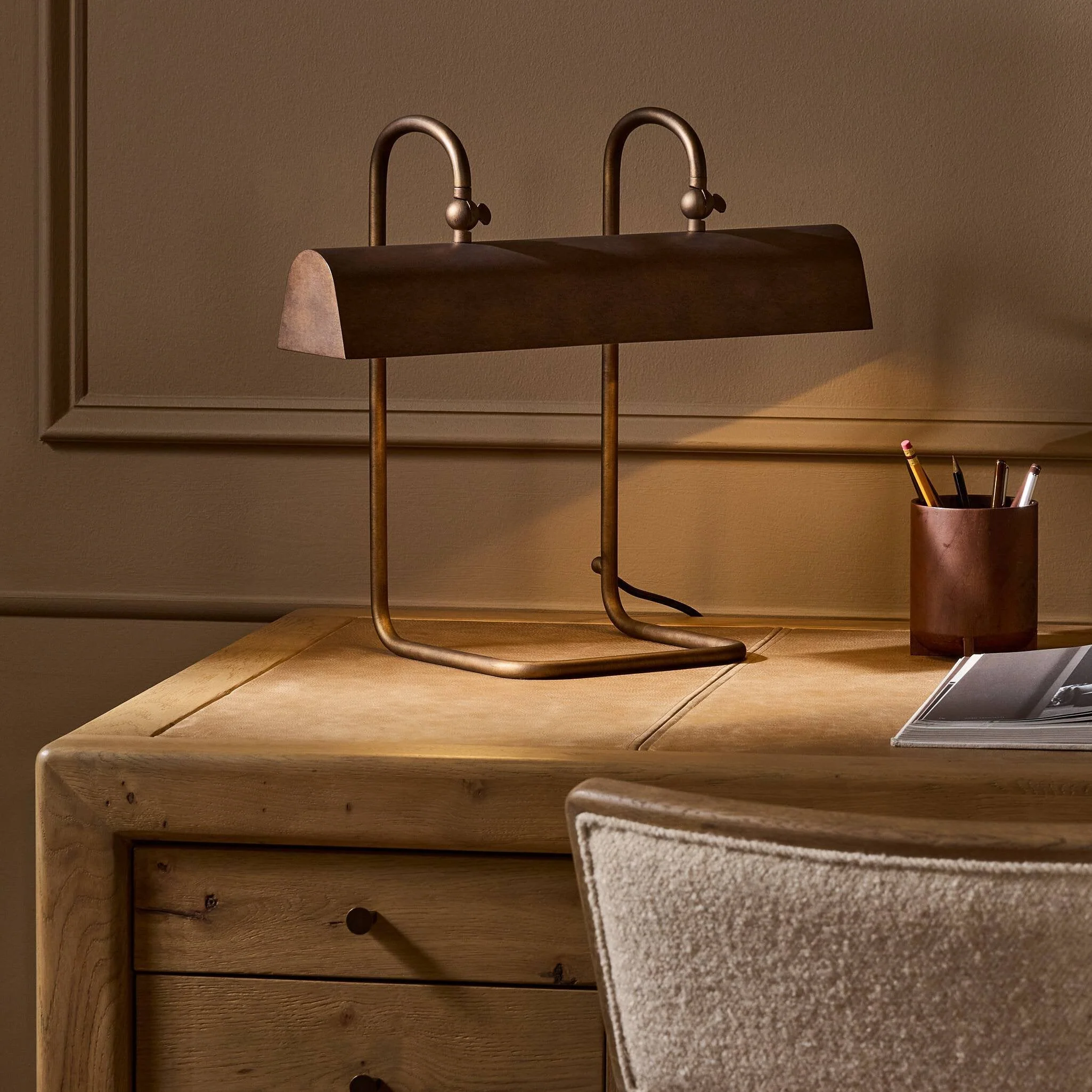 Benno Table Lamp - Burnished Brass Iron - Image 3
