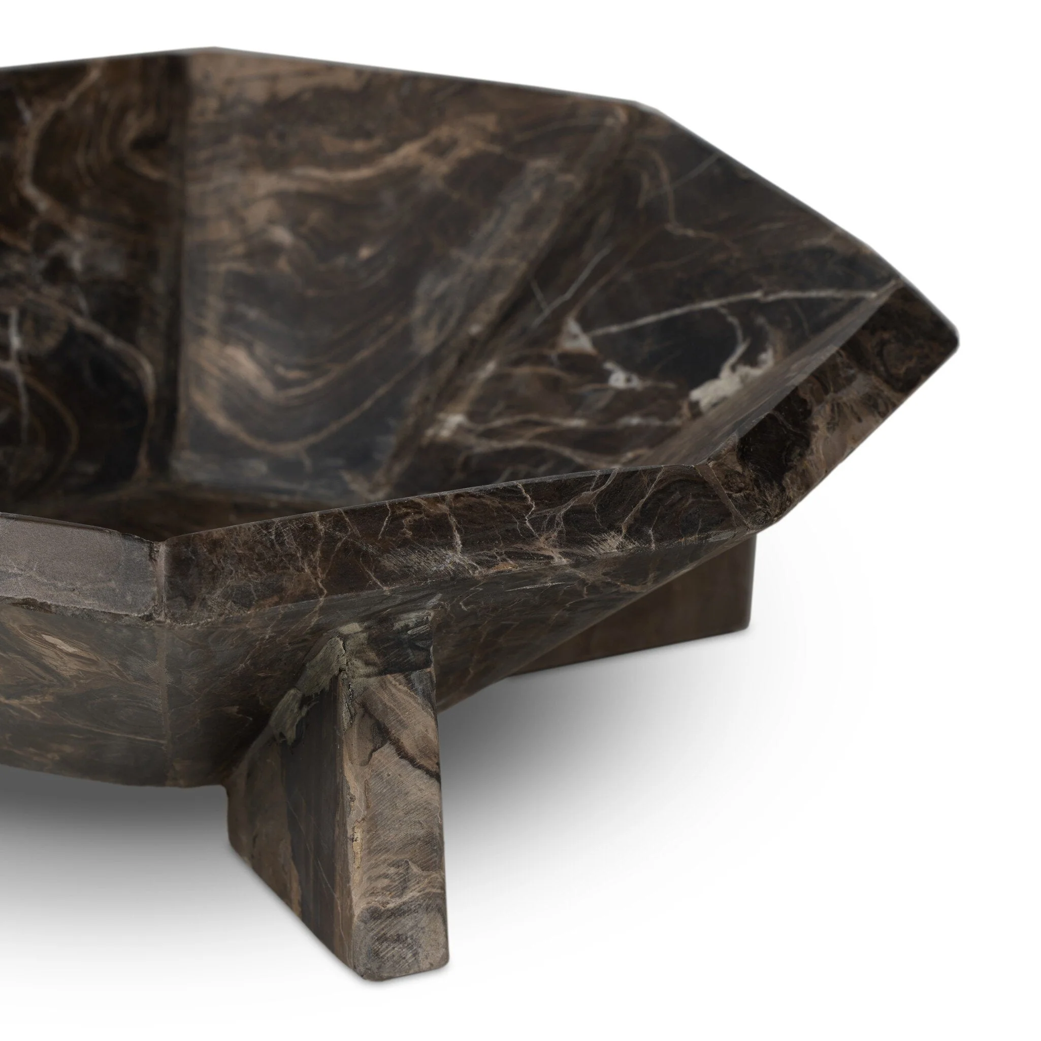 Kasa Bowl - Rocky Brown Marble - Image 3