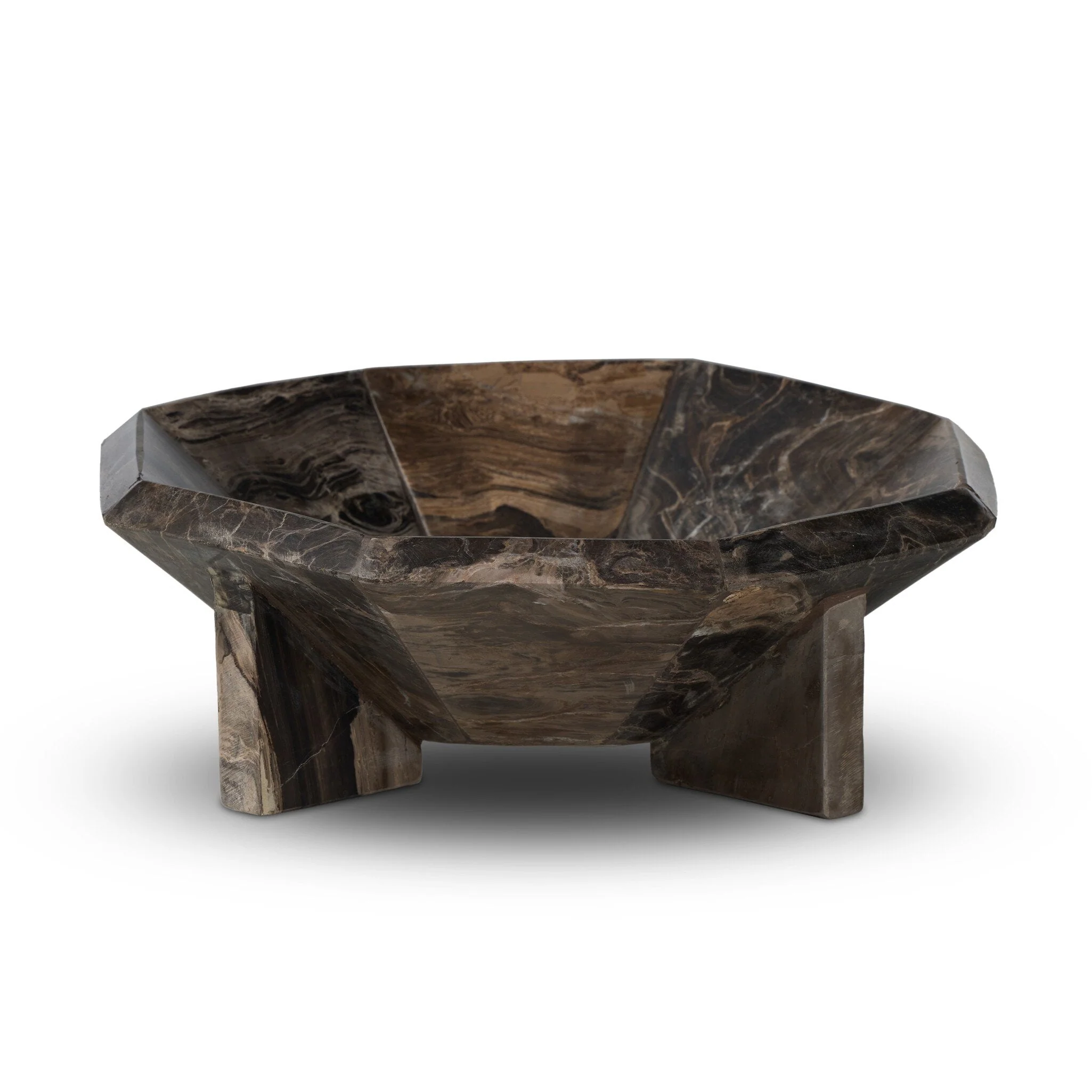 Kasa Bowl - Rocky Brown Marble - Image 2