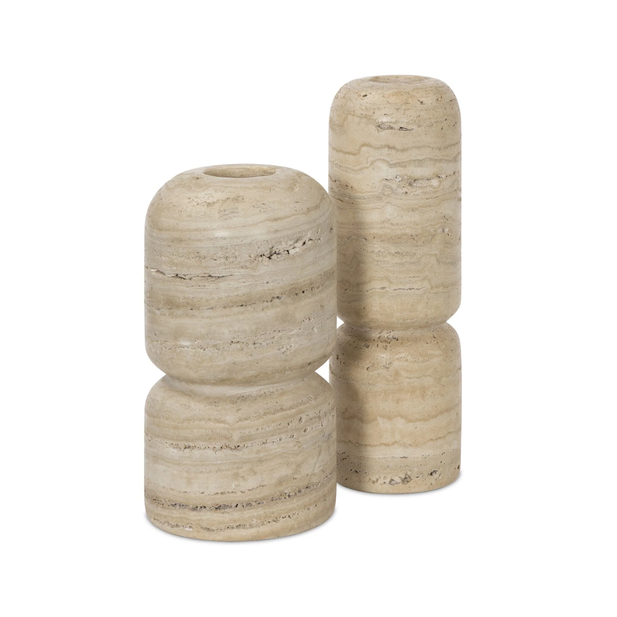 Haylen Vases - Light Travertine - Image 1