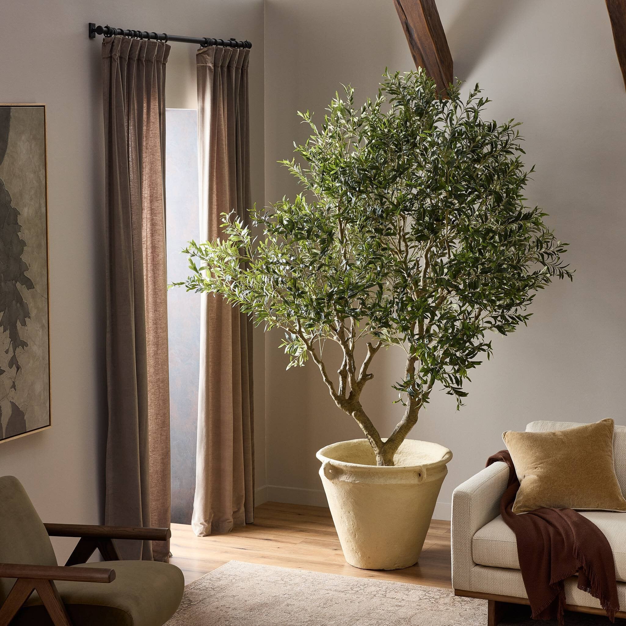 Faux Olive Tree Wide - Faux Olive Tree Wide - Image 2