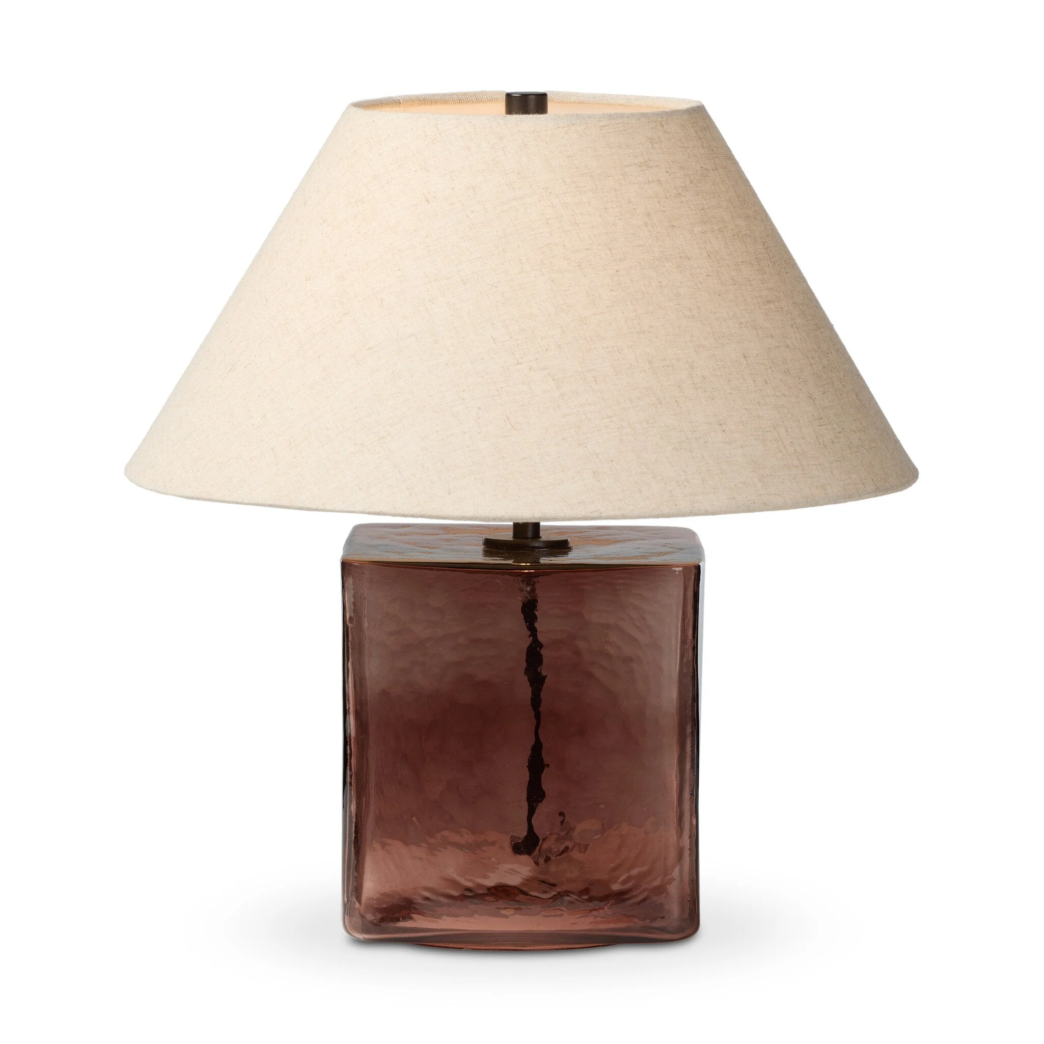 Saylor Table Lamp - Brown Cast Glass - Image 2