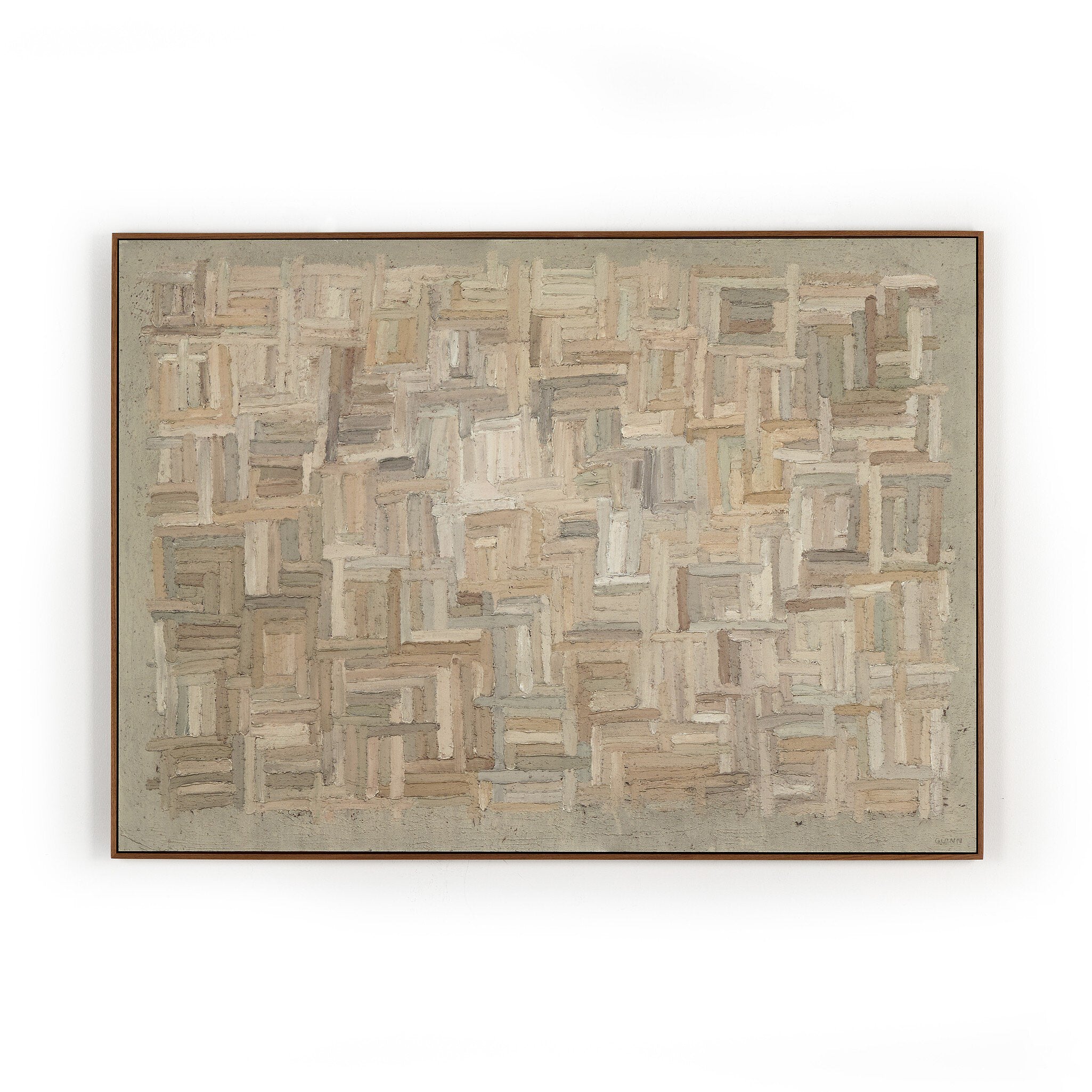 Into The New No. 3 by Tyler Guinn - Walnut Floater | 60" x 43.25" - Image 1