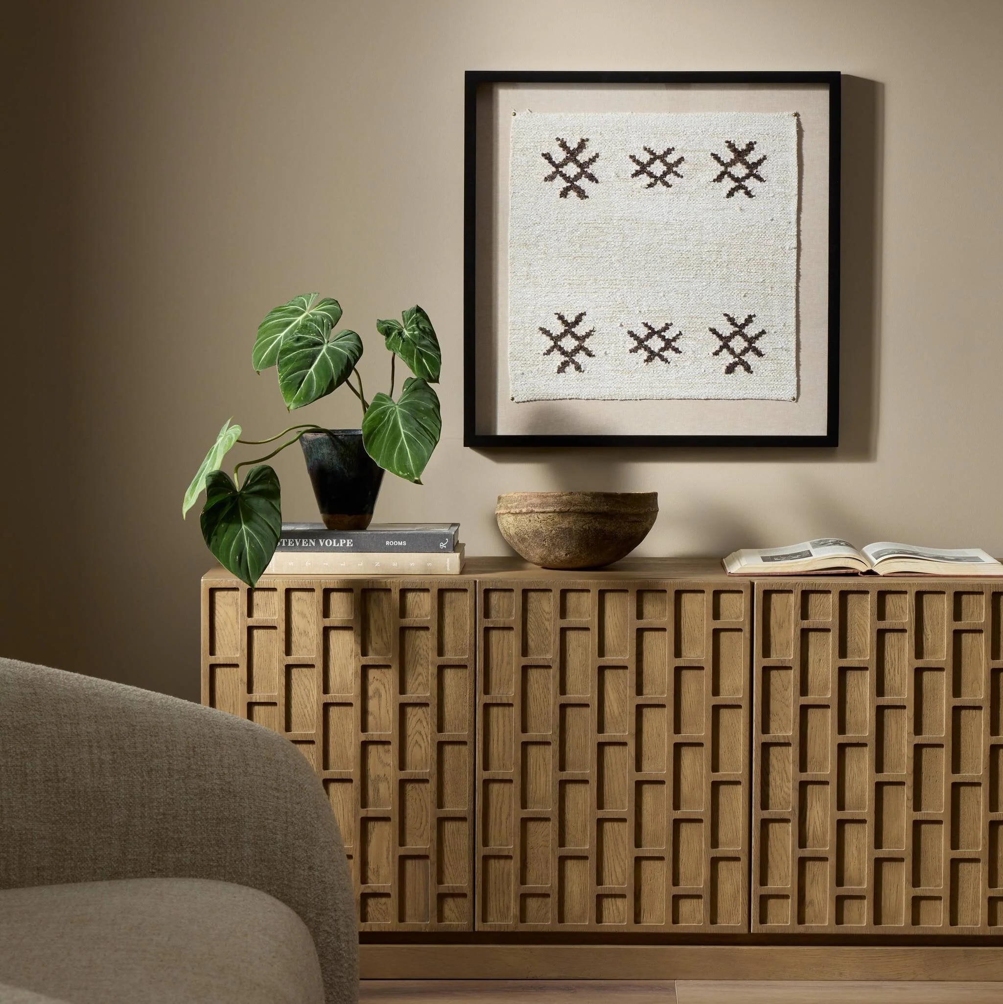 Ankara Textile I by FH Art Studio - Black 1.5 Maple - Image 2