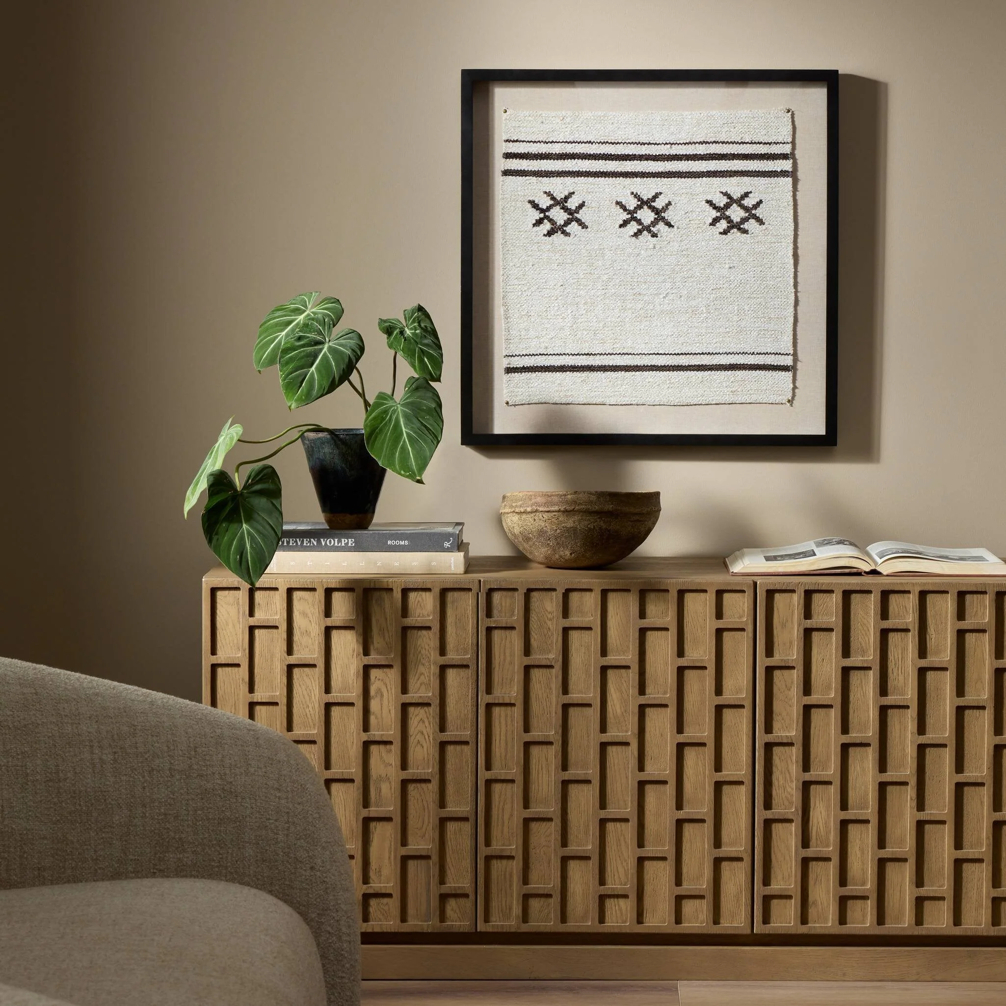 Ankara Textile III by FH Art Studio - Black 1.5 Maple - Image 2