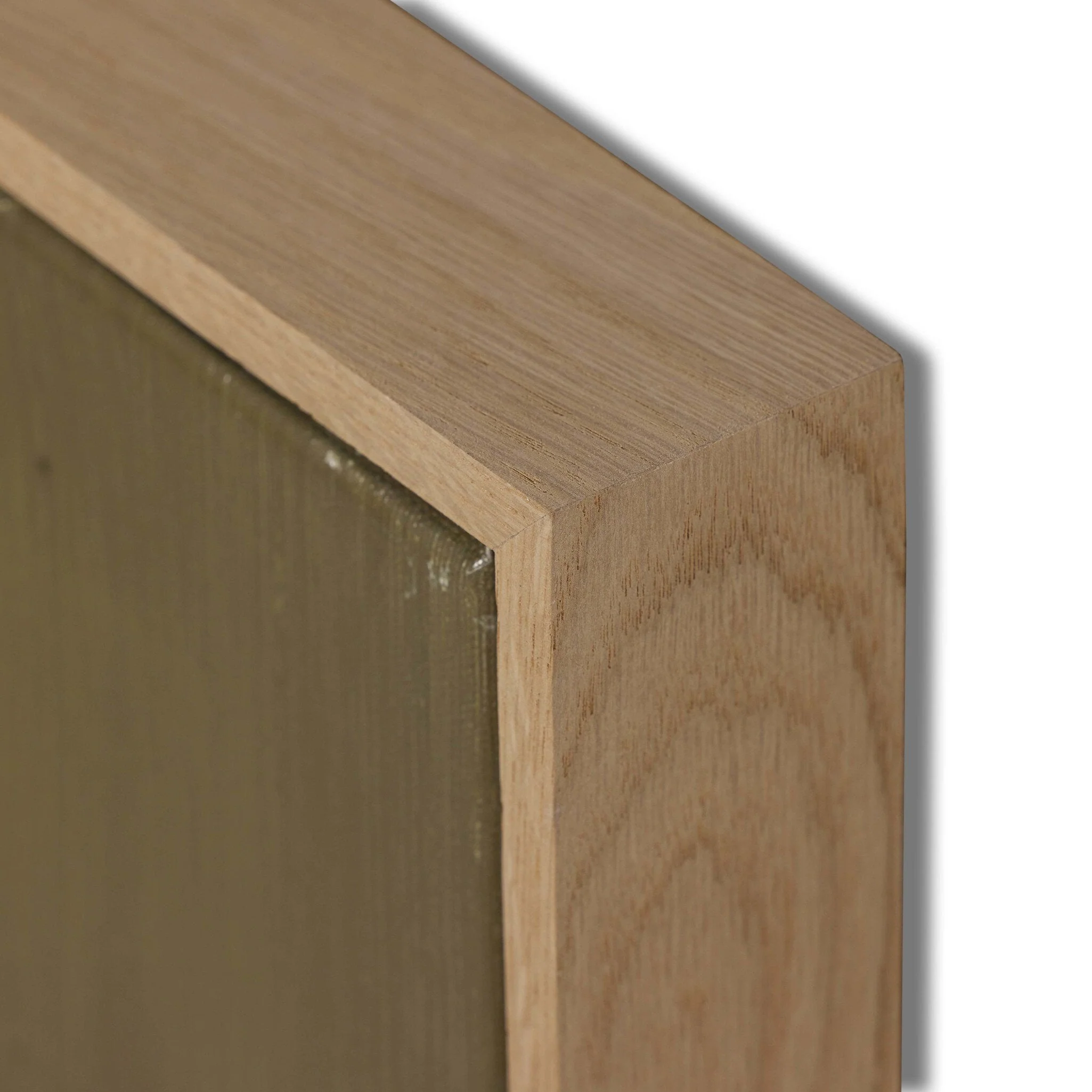 Pulling The Pieces by Melody Joy McMunn - Vertical Grain White Oak Floater | 24" x 24" - Image 3
