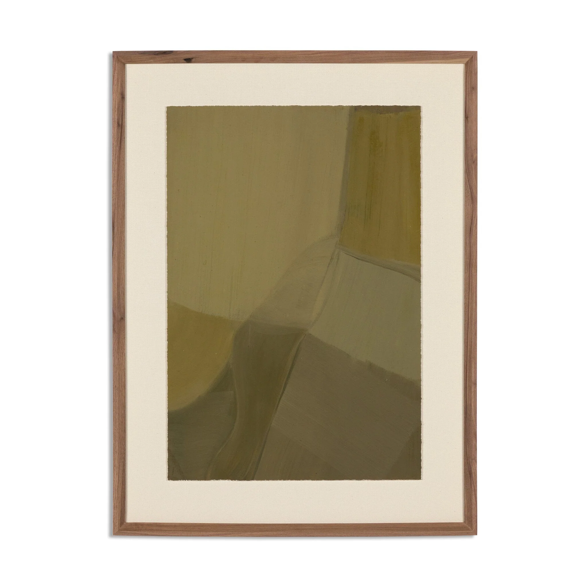 Pulling The Pieces II by Melody Joy McMunn - RoofTop 1.5 Rustic Walnut | 18" x 24" - Image 1