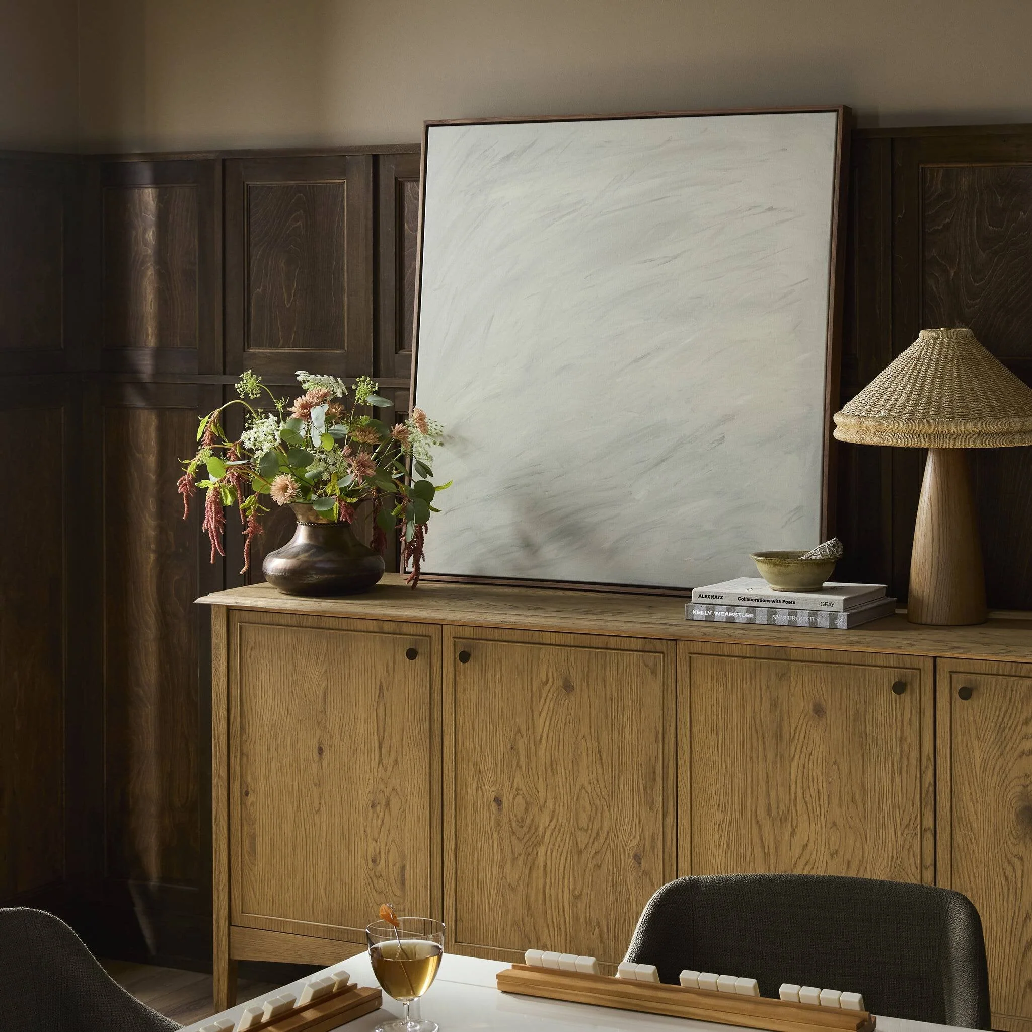 Air by Melody Joy McMunn - Walnut Floater | 32" x 32" - Image 2
