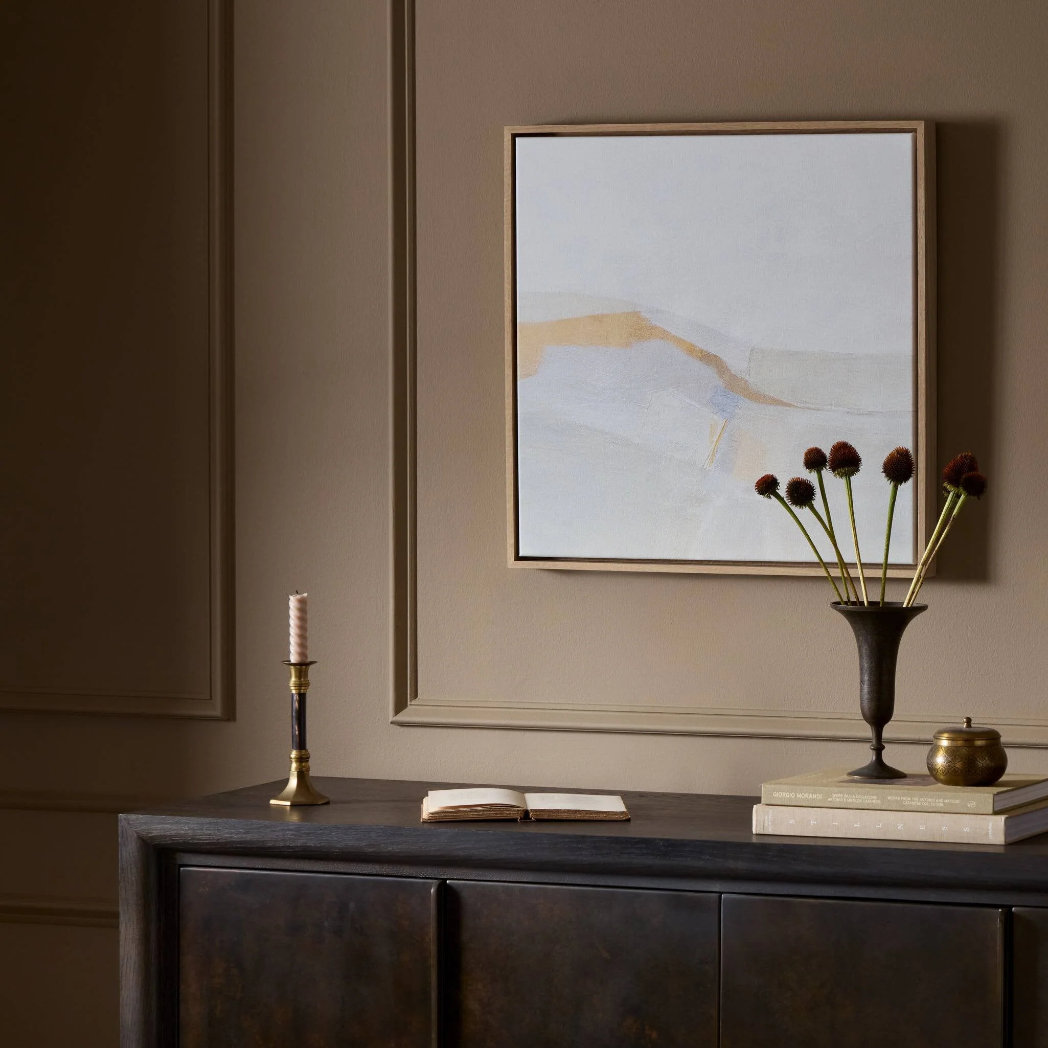Slow Mornings by Melanie Biehle - Vertical Grain White Oak Floater - Image 2